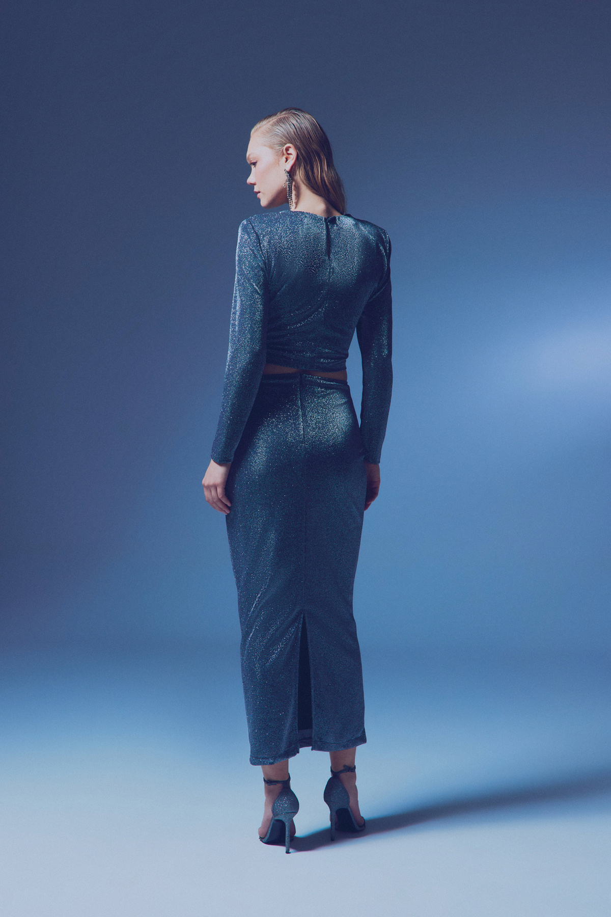 Simli Midi Etek - ANTRASİT