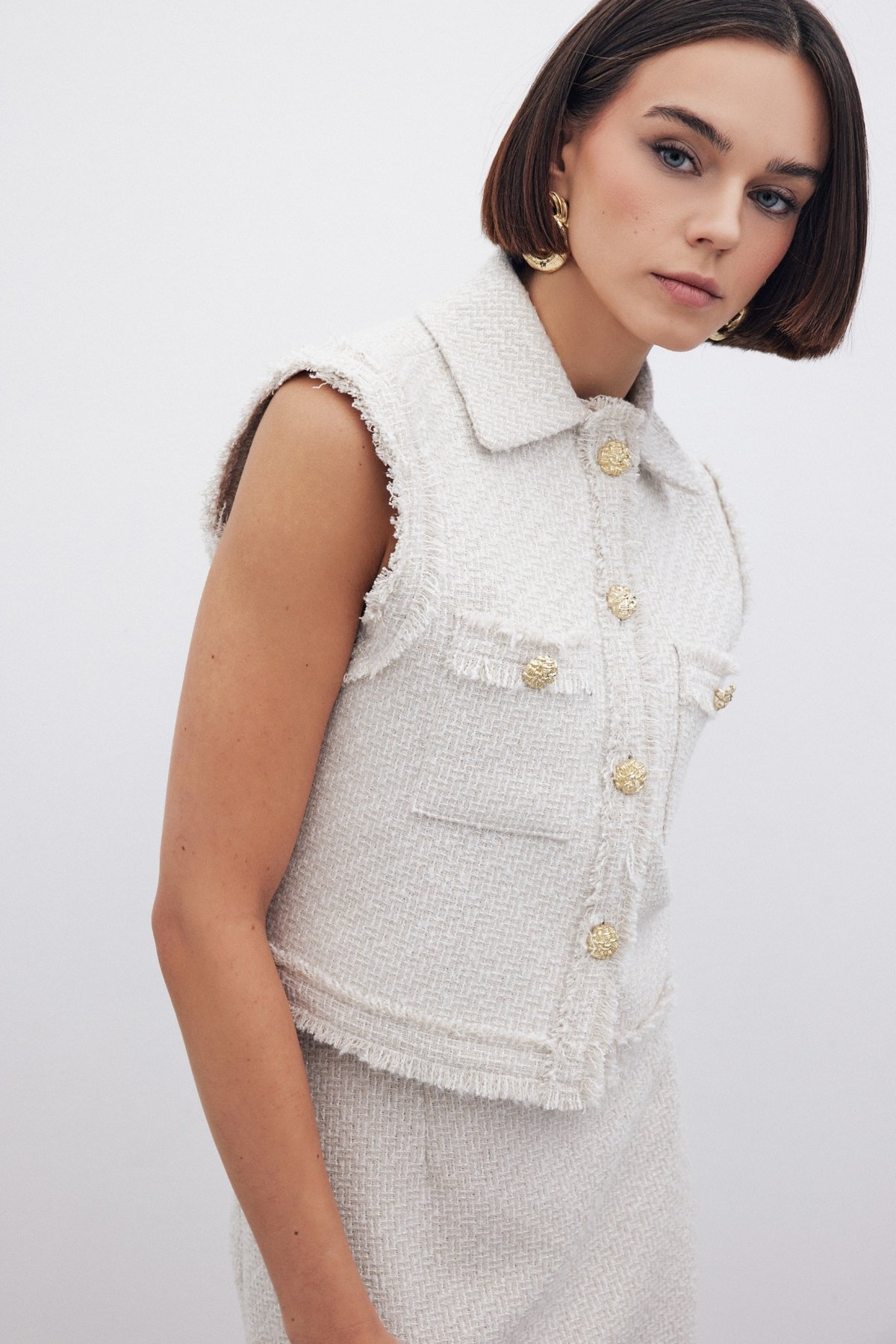 Simli Tüvit Yelek - TAŞ