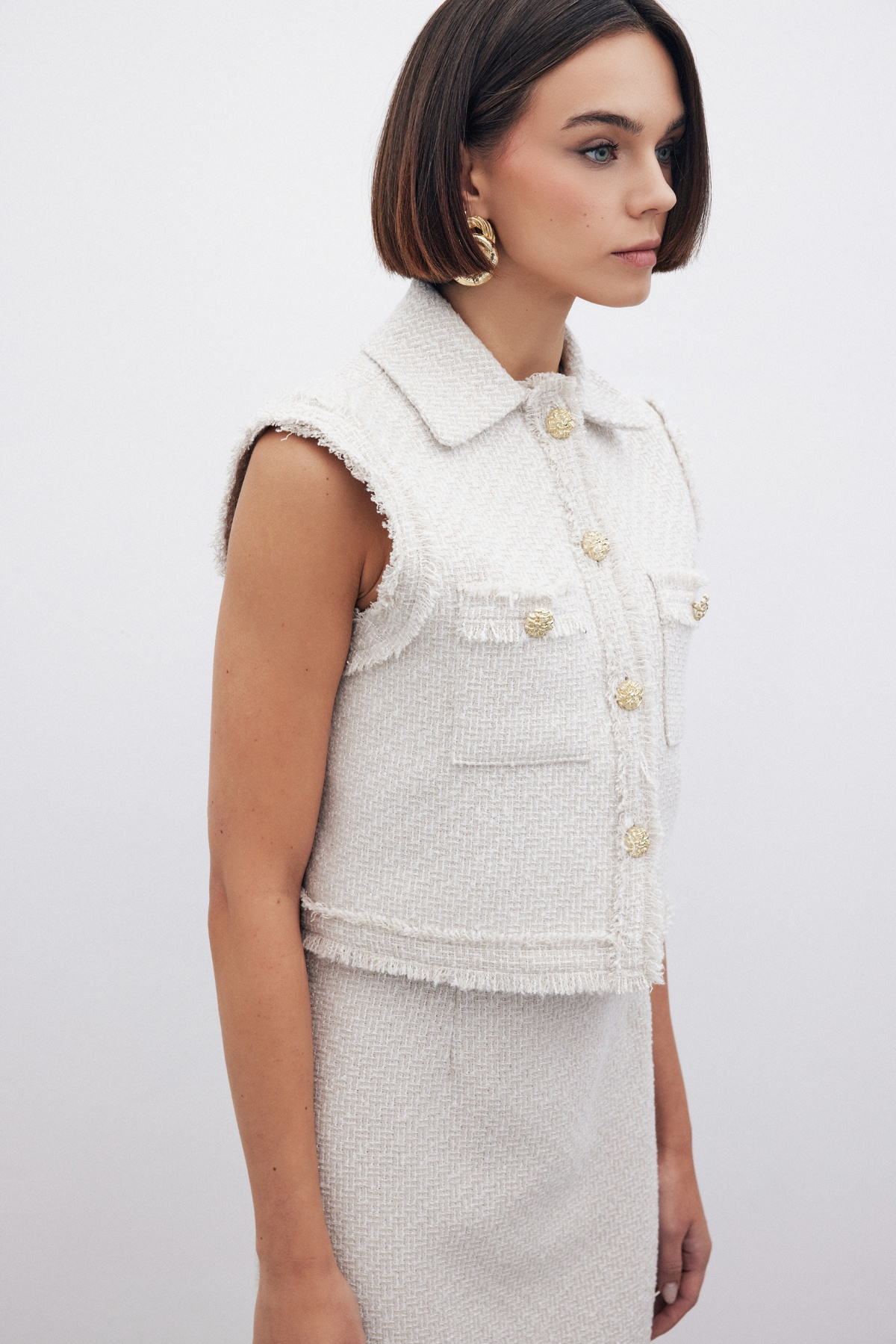 Simli Tüvit Yelek - TAŞ