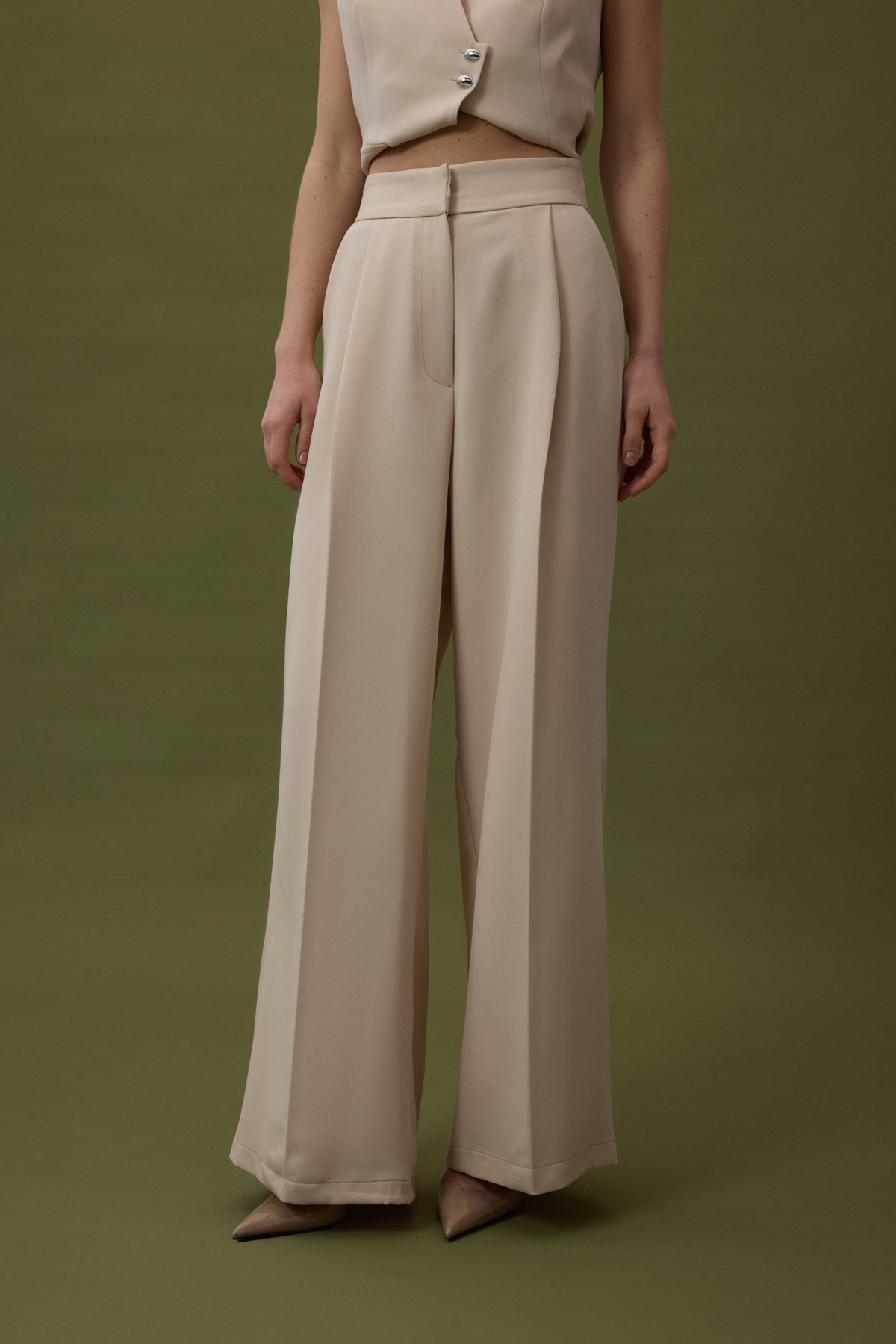 Sofia Palazzo Pantolon - Bej