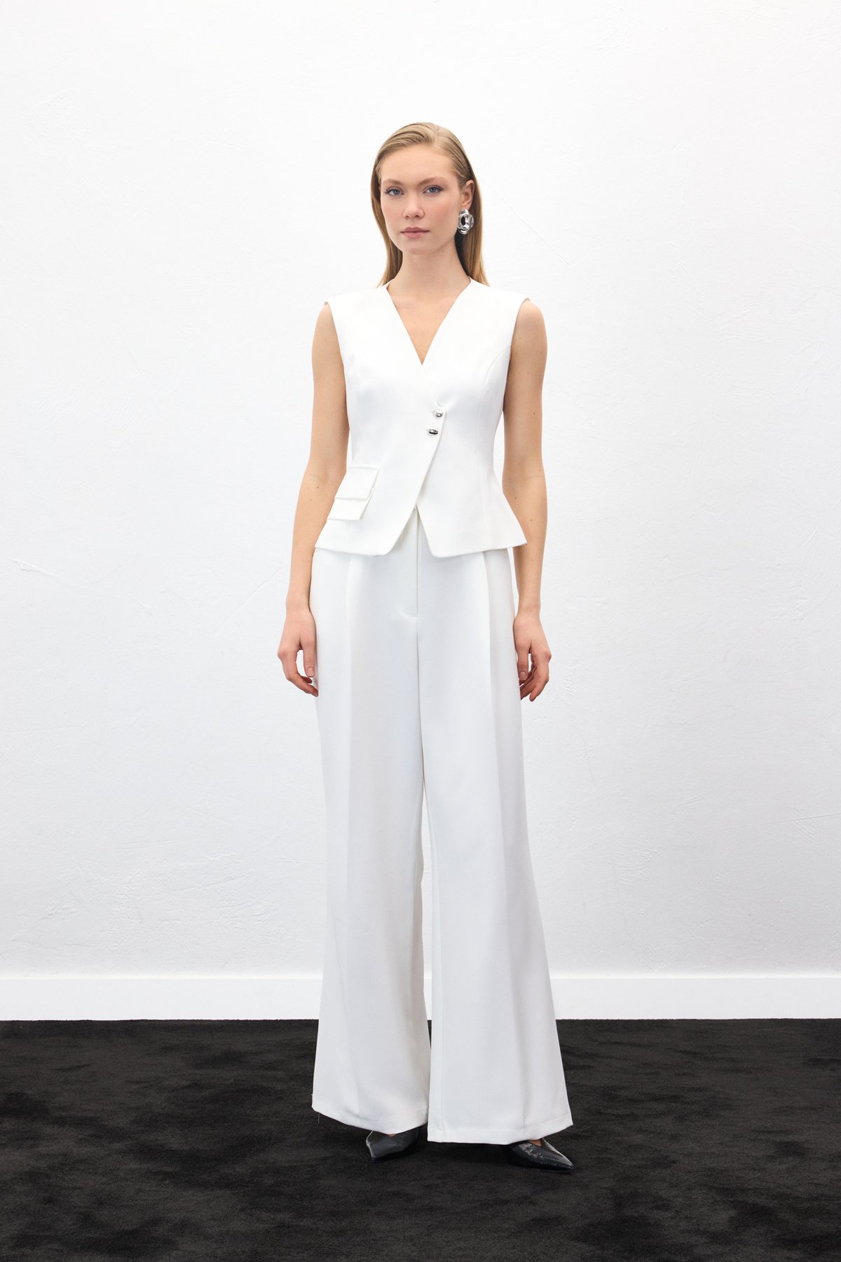 Sofia Palazzo Pantolon - Ekru