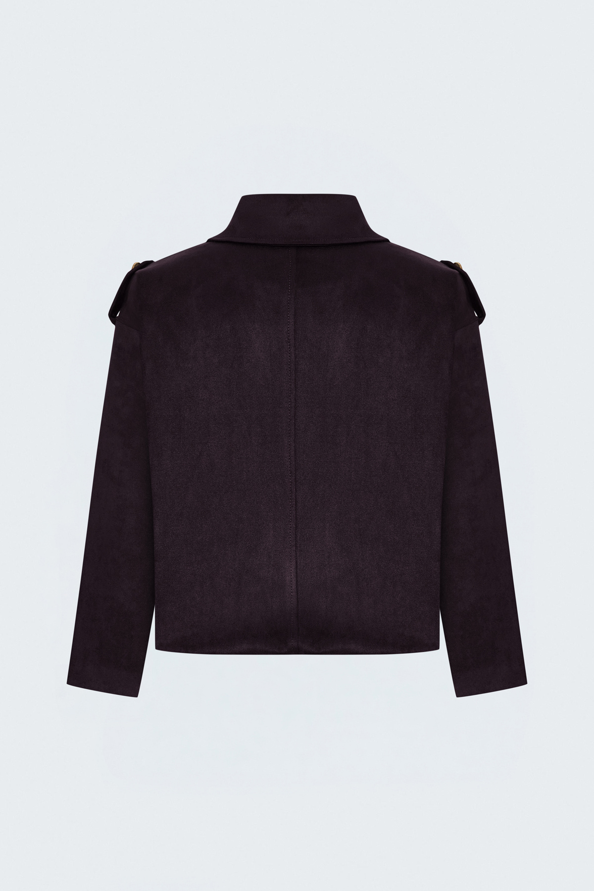 Süet Bomber Ceket - Bordo