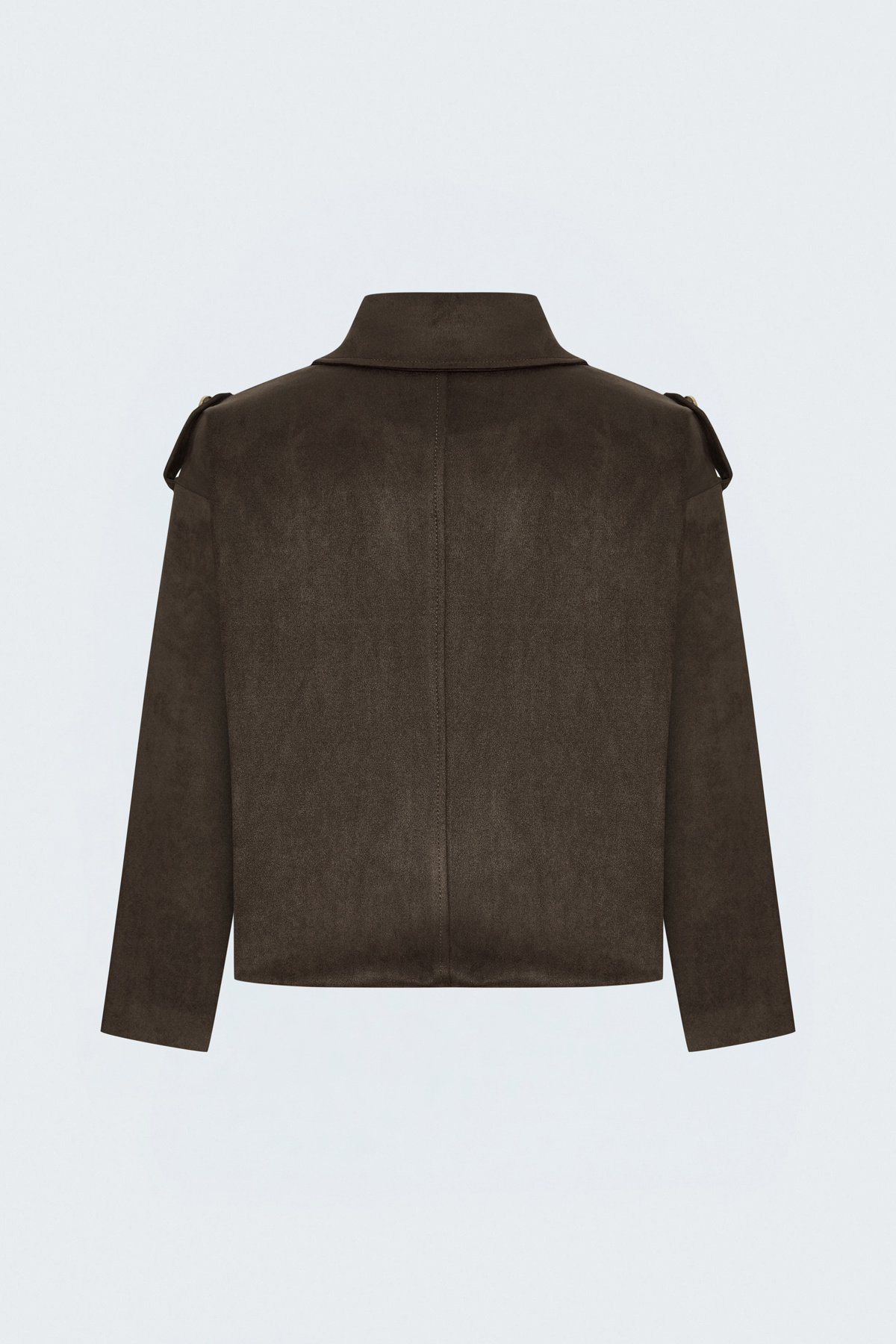 Süet Bomber Ceket - Kahve