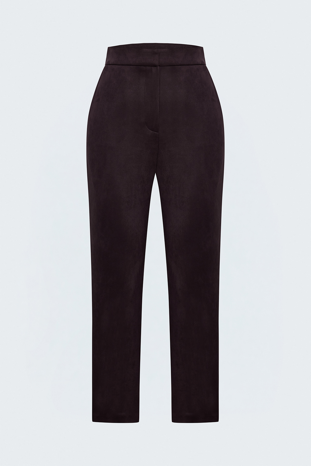 Suede Trousers - Maroon