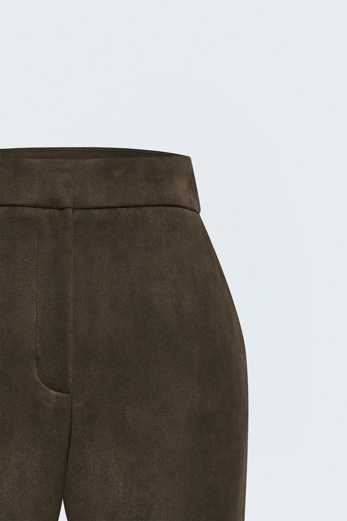 Suede Trousers - Brown