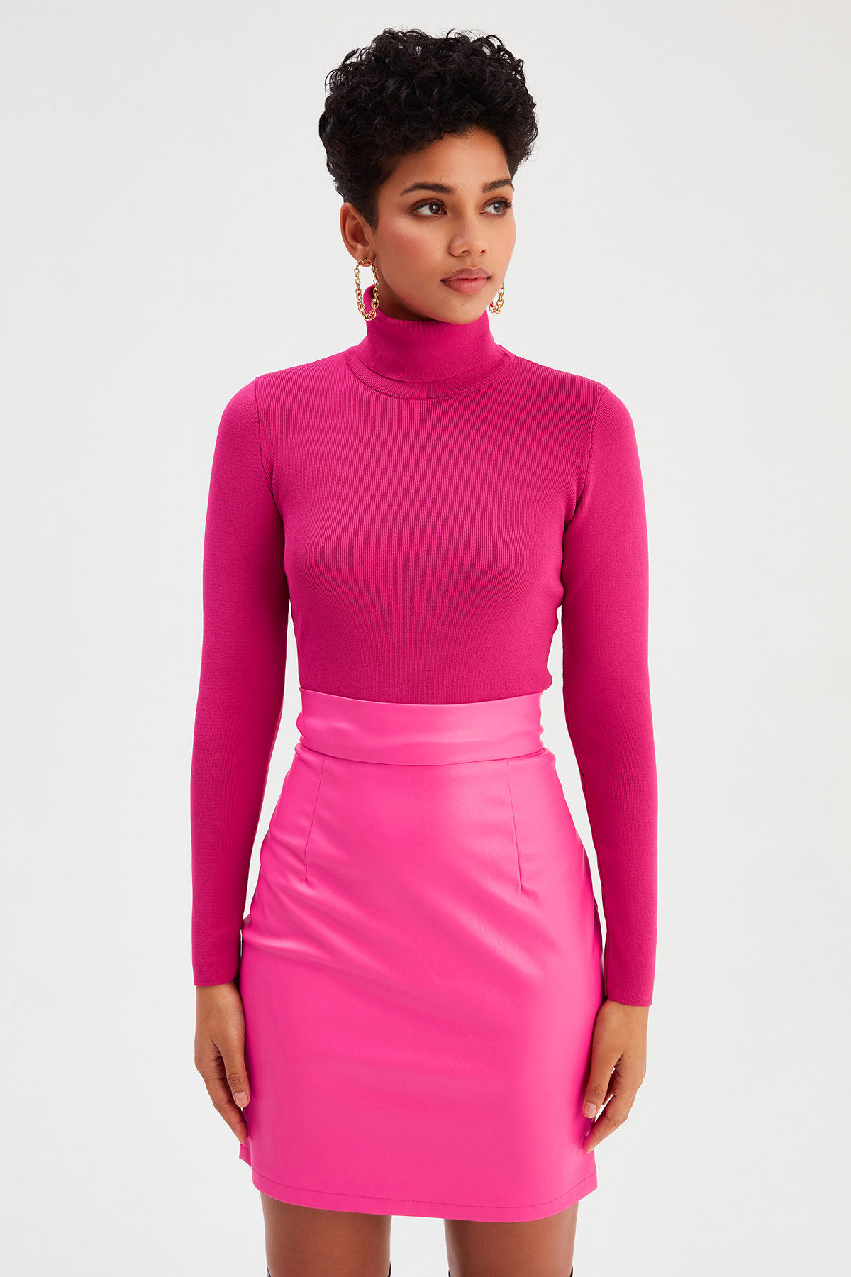 Tam balıkçı triko - FUŞYA