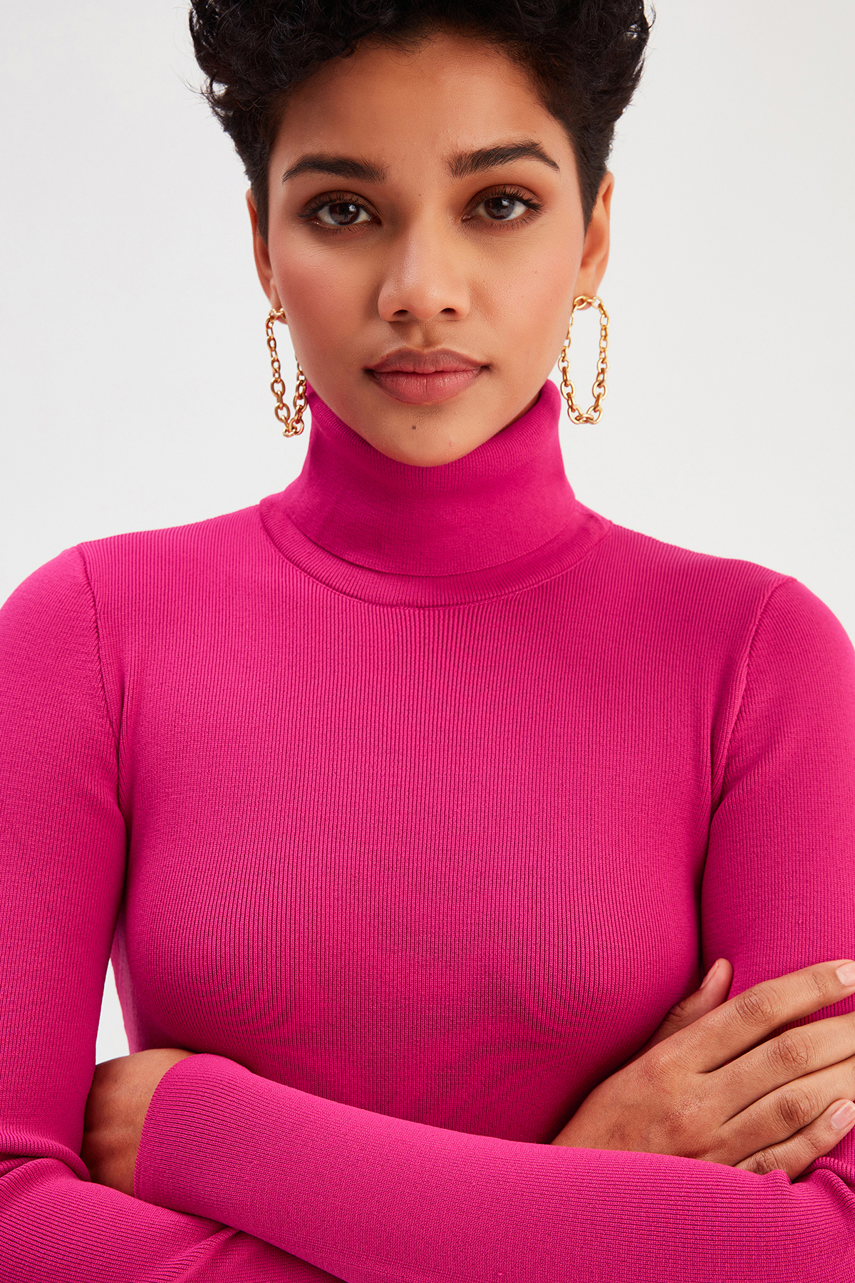 Tam balıkçı triko - FUŞYA