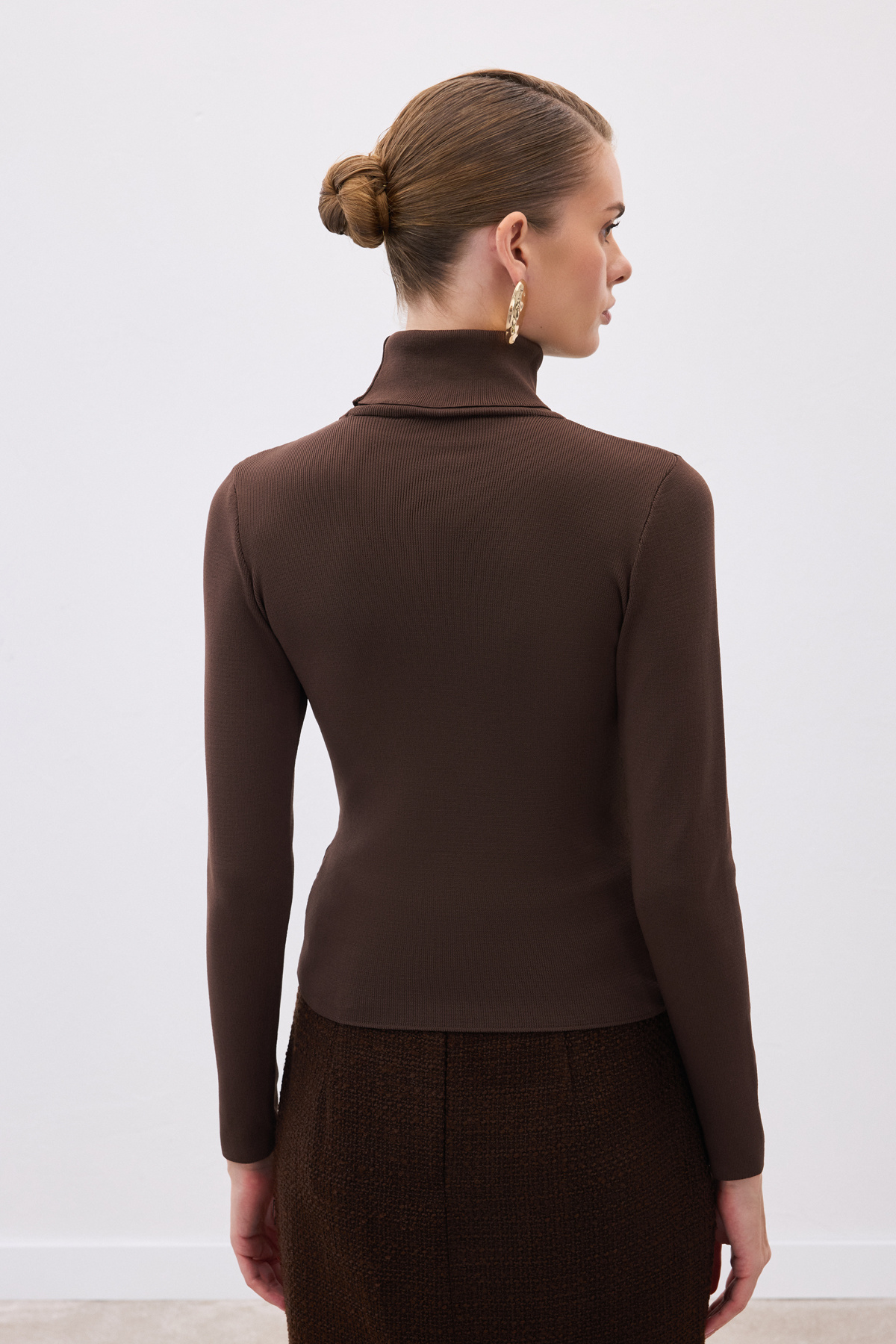 Full Fisherman Sweater - Brown