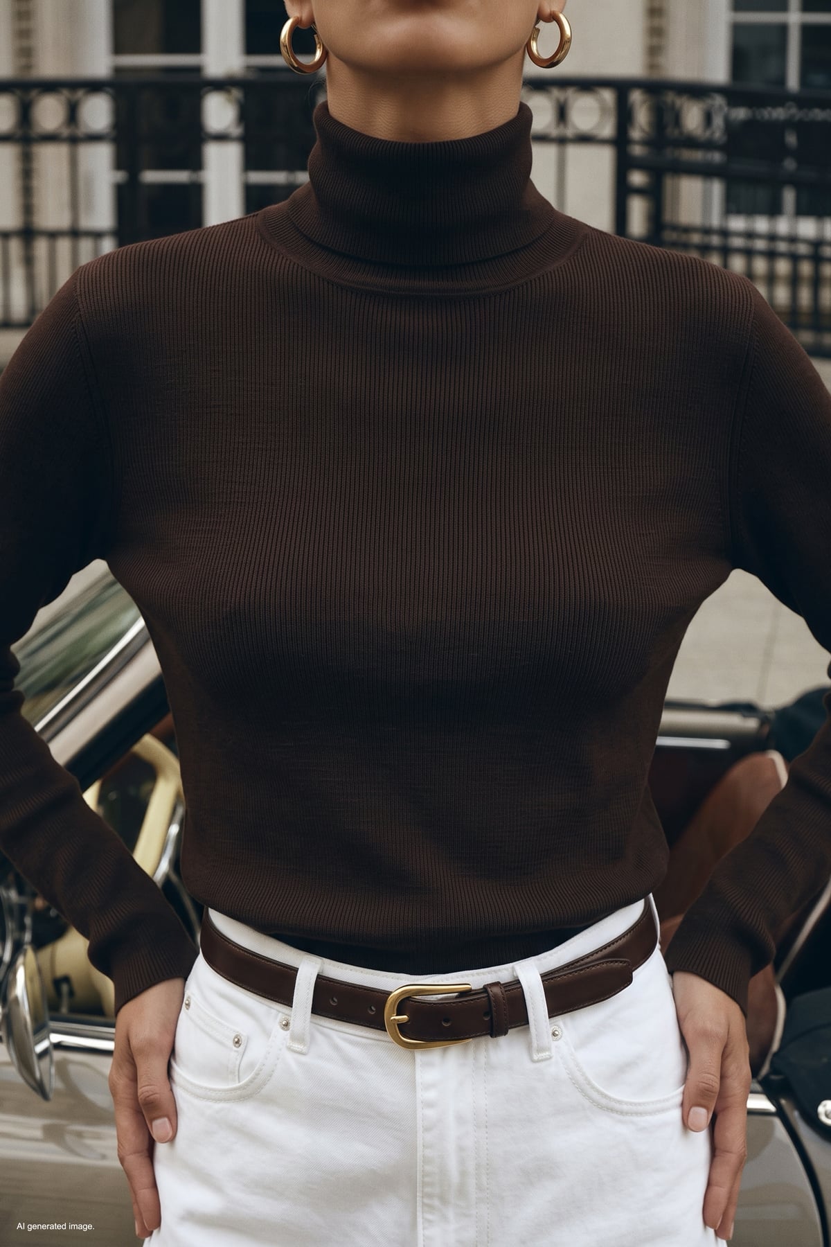 Full Fisherman Sweater - Brown
