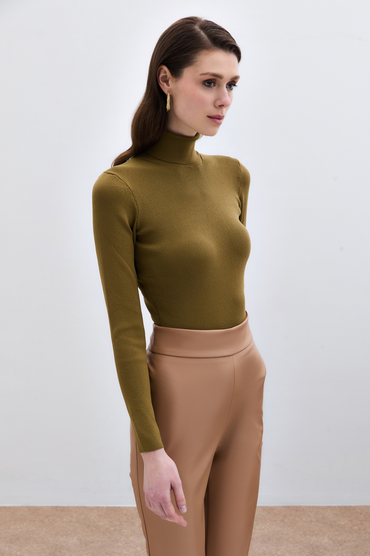 Tam Balıkçı Triko - Küf Yeşili