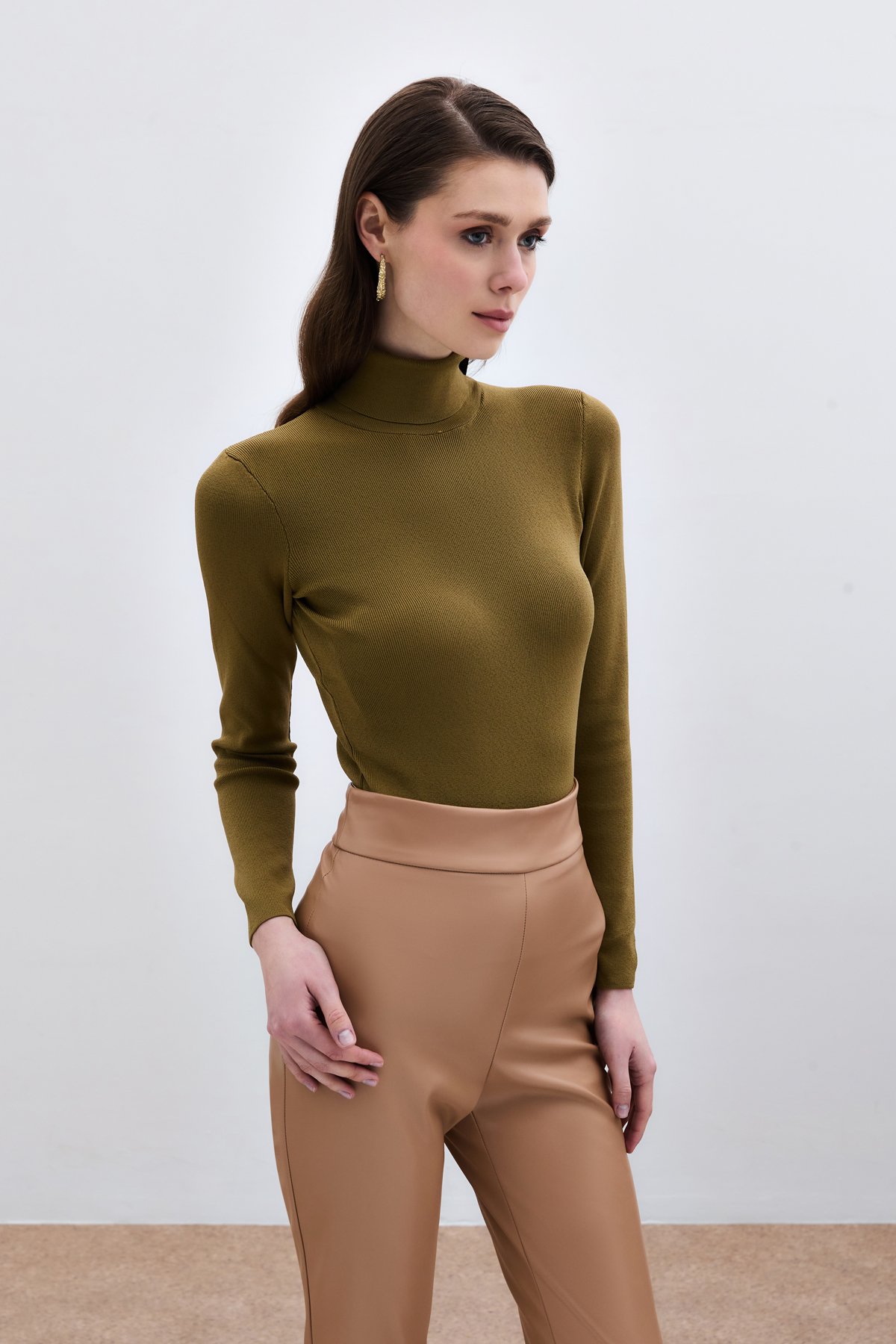 Tam Balıkçı Triko - Küf Yeşili