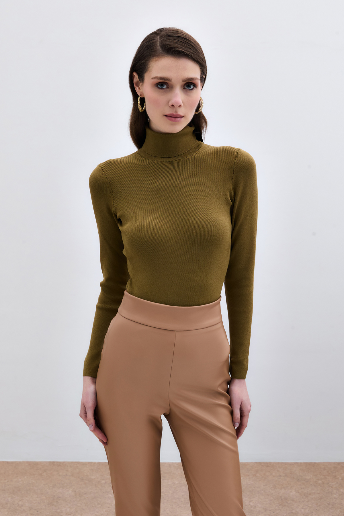 Tam Balıkçı Triko - Küf Yeşili