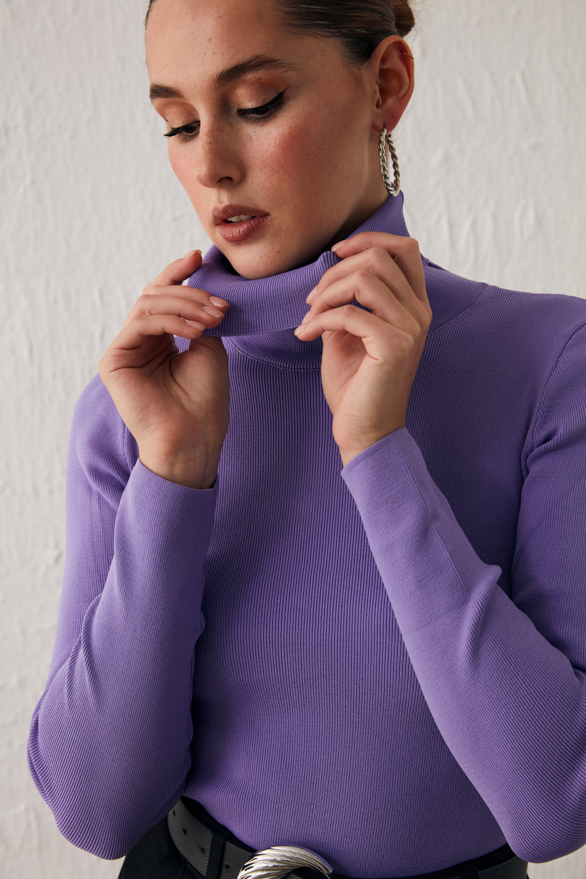 Full Fisherman Sweater - LILA