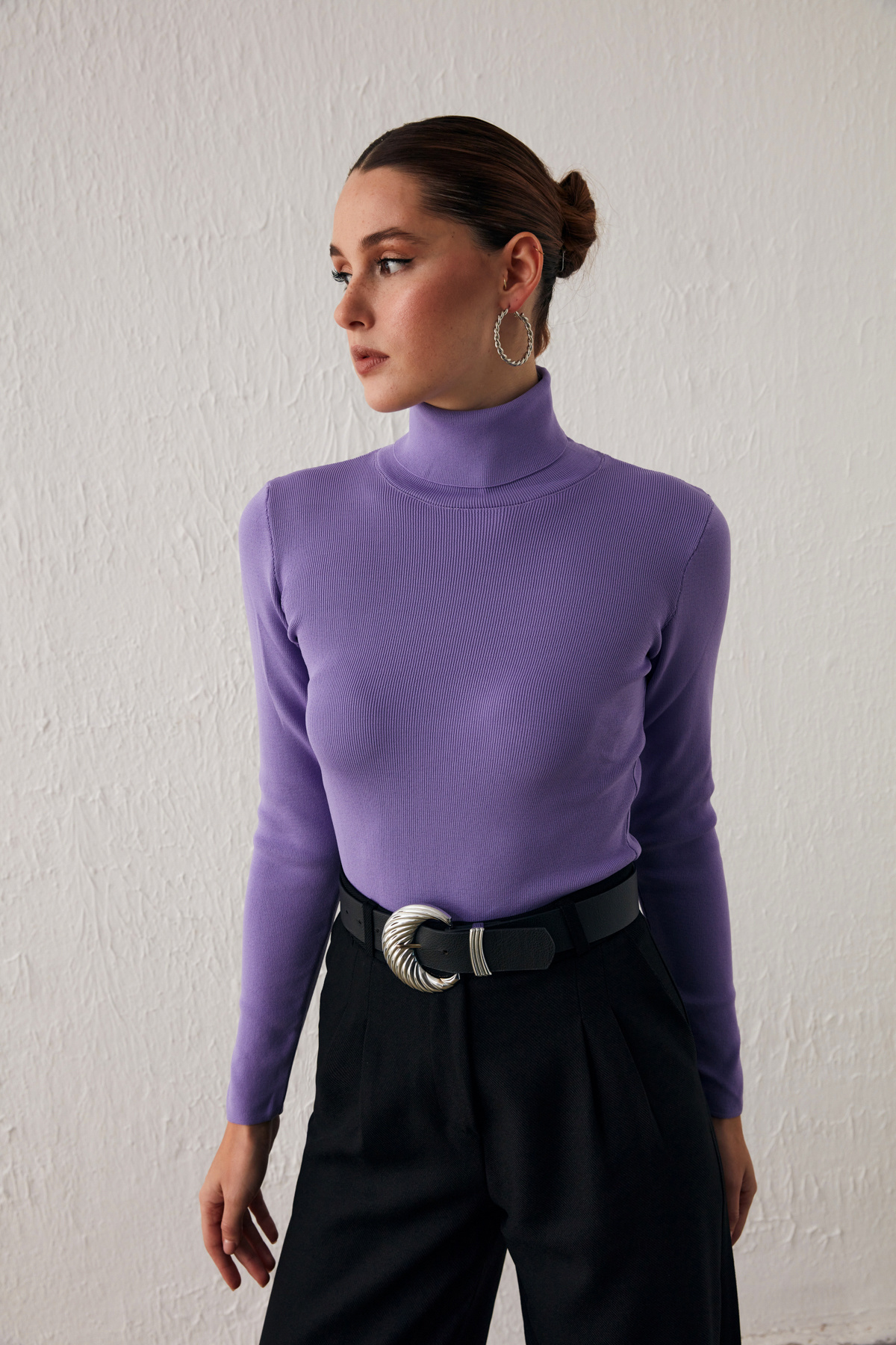 Full Fisherman Sweater - LILA