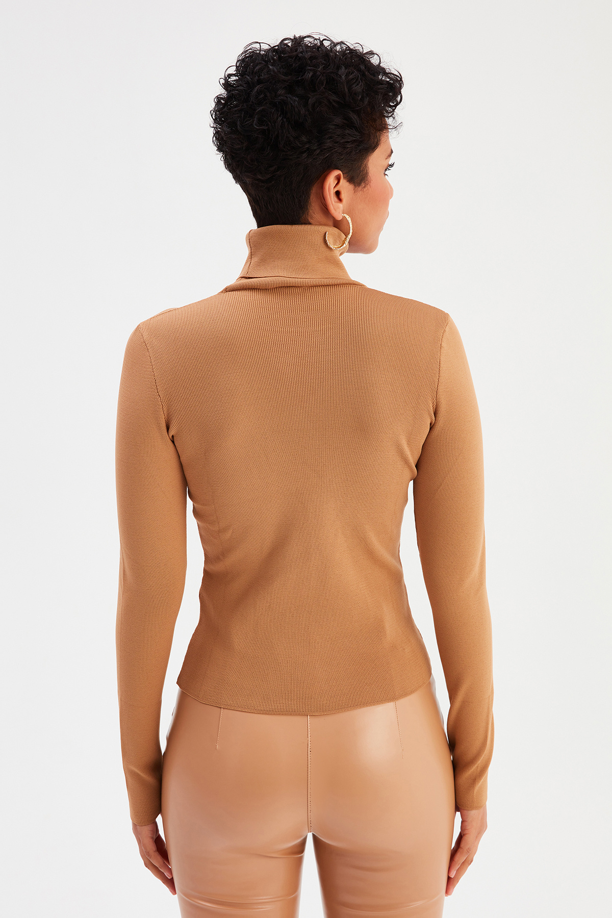 Full fisherman knitwear - MINK