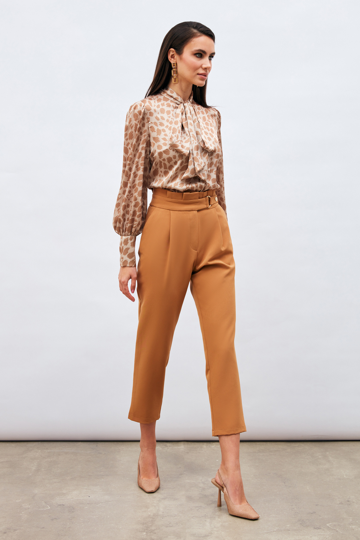 Toka Detaylı Pantolon - CAMEL