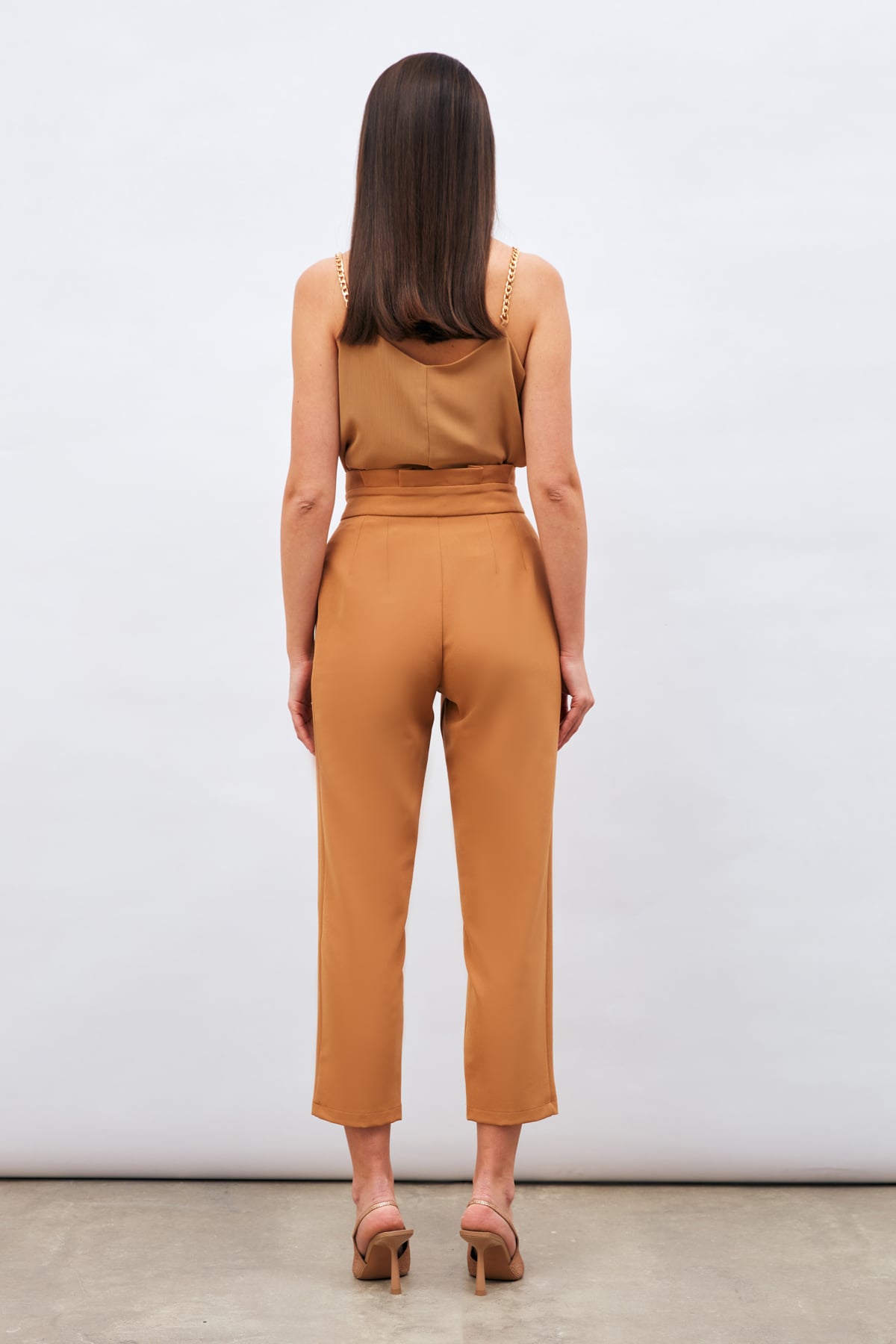 Toka Detaylı Pantolon - CAMEL