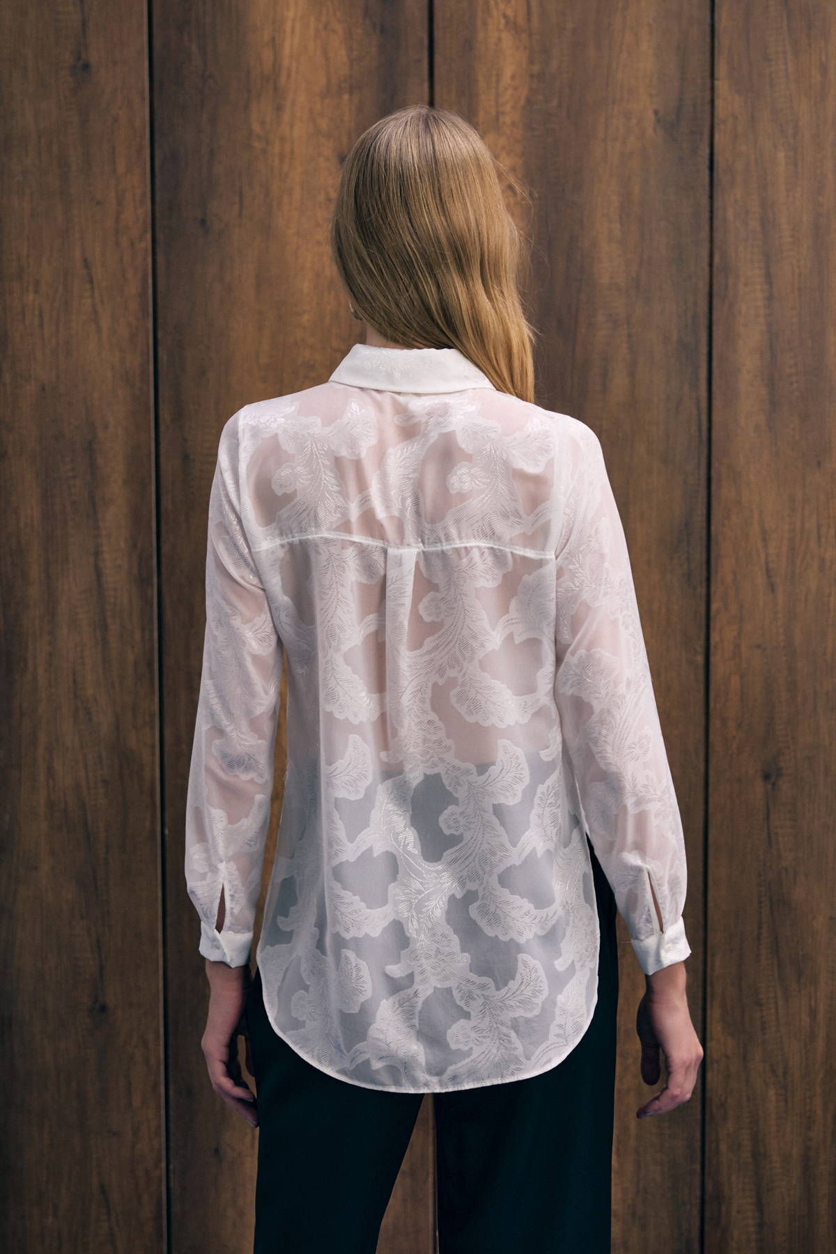 Transparan Gömlek - Ekru