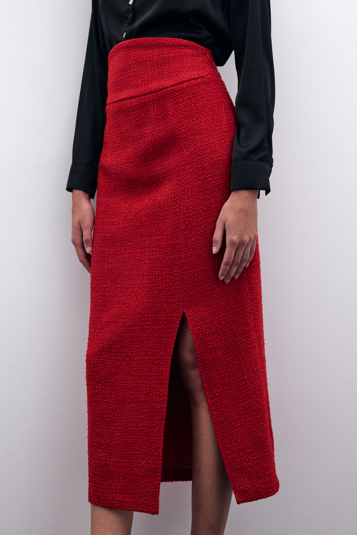 Tüvit Kalem Etek - Kırmızı