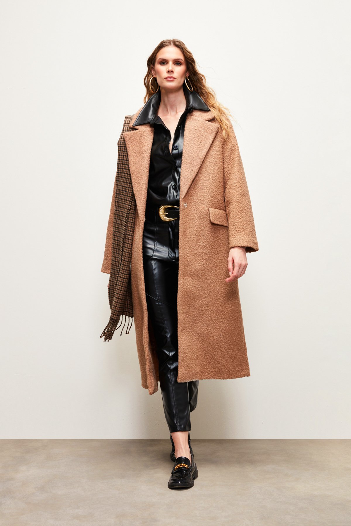 Uzun Buklet Kaban - CAMEL