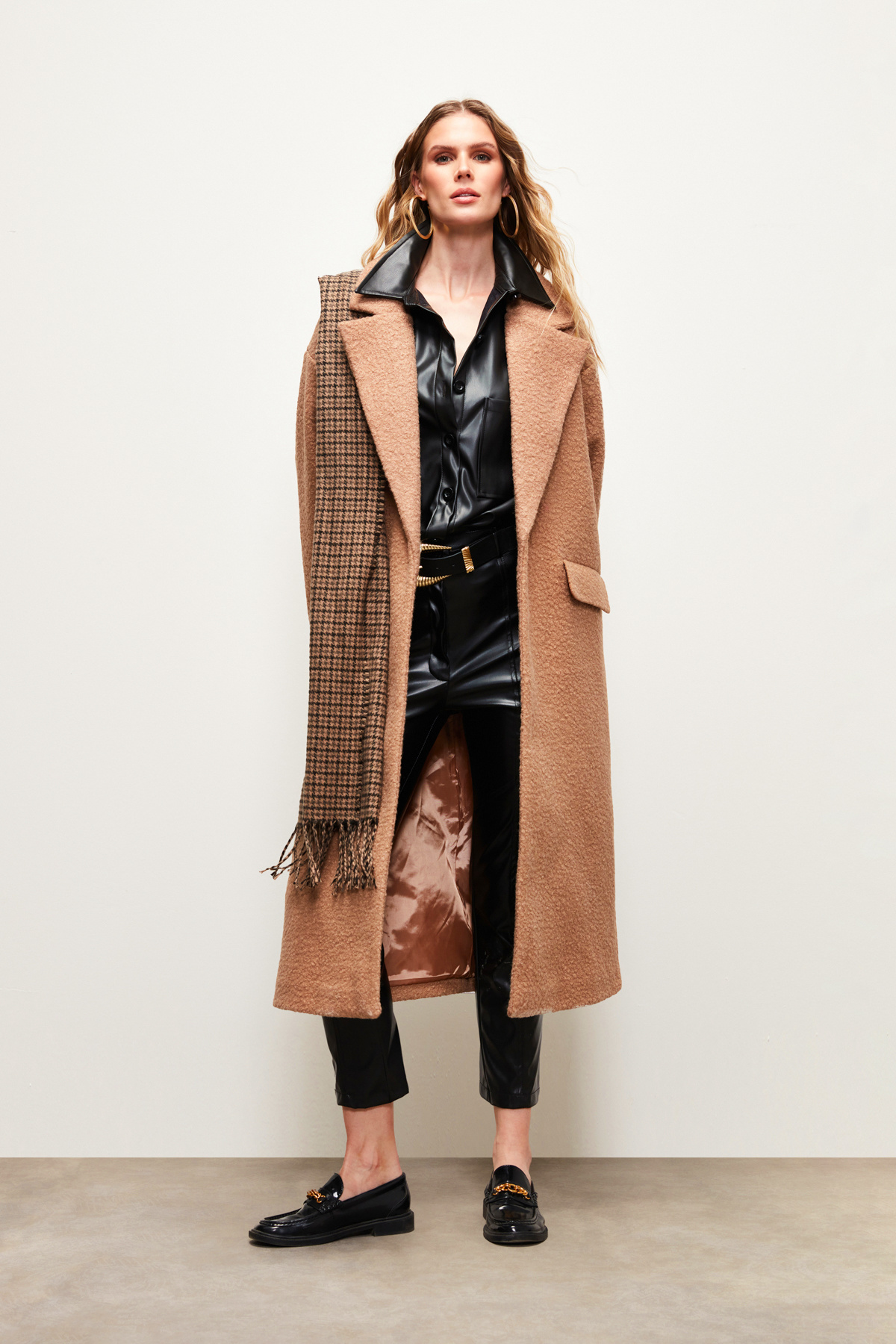 Uzun Buklet Kaban - CAMEL