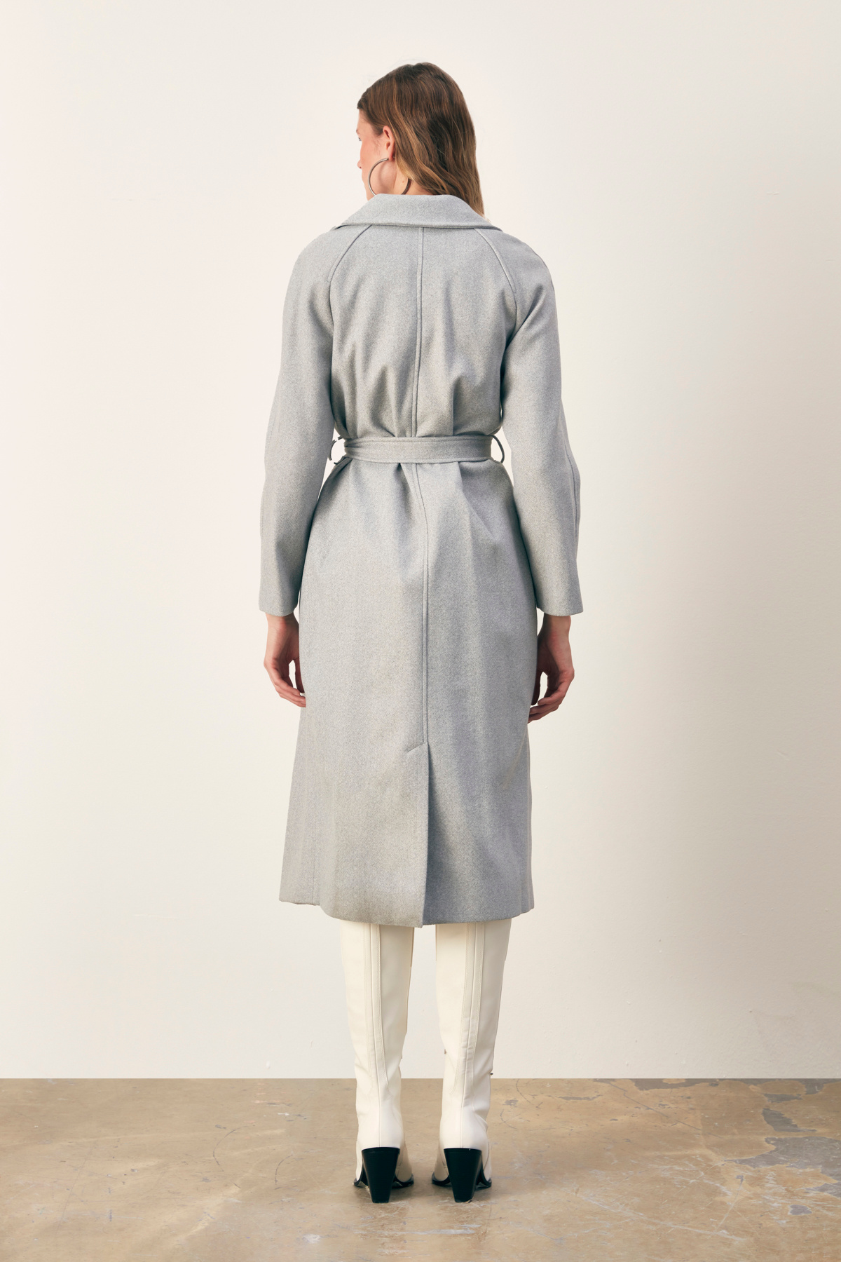 Uzun kaşe kaban - GRİ