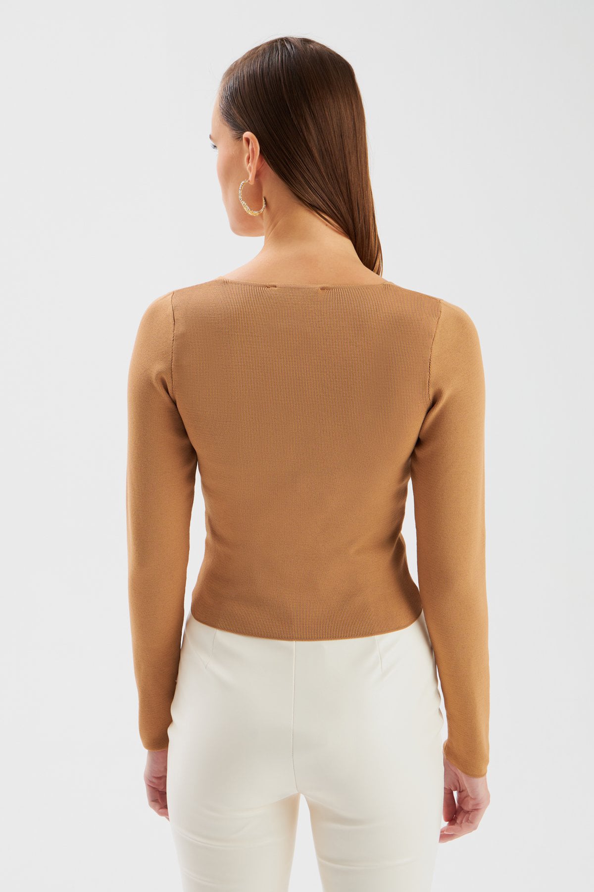 V Yaka Crop Triko - Vizon