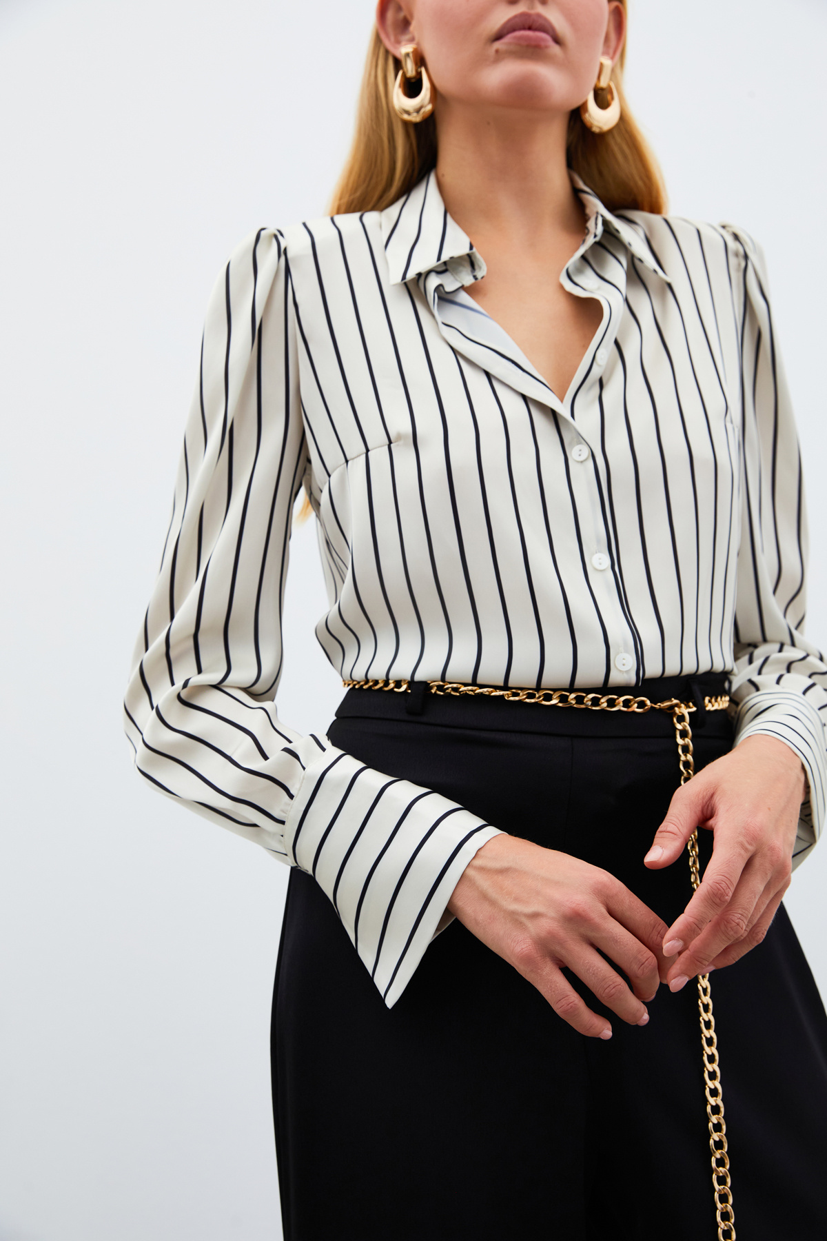 Vatkalı Çizgili Gömlek - TAŞ