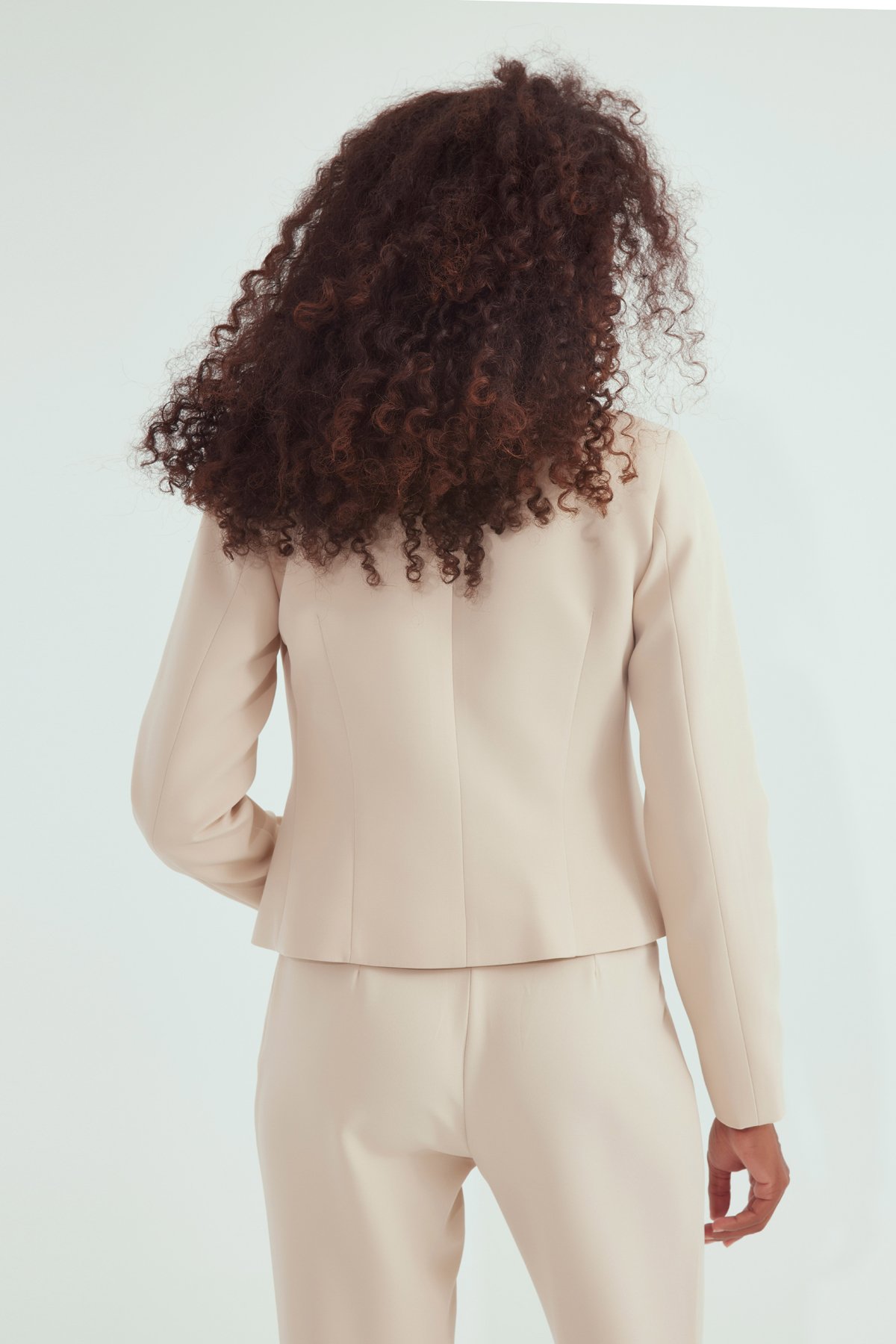 Vatkalı  crop blazer ceket - TAŞ