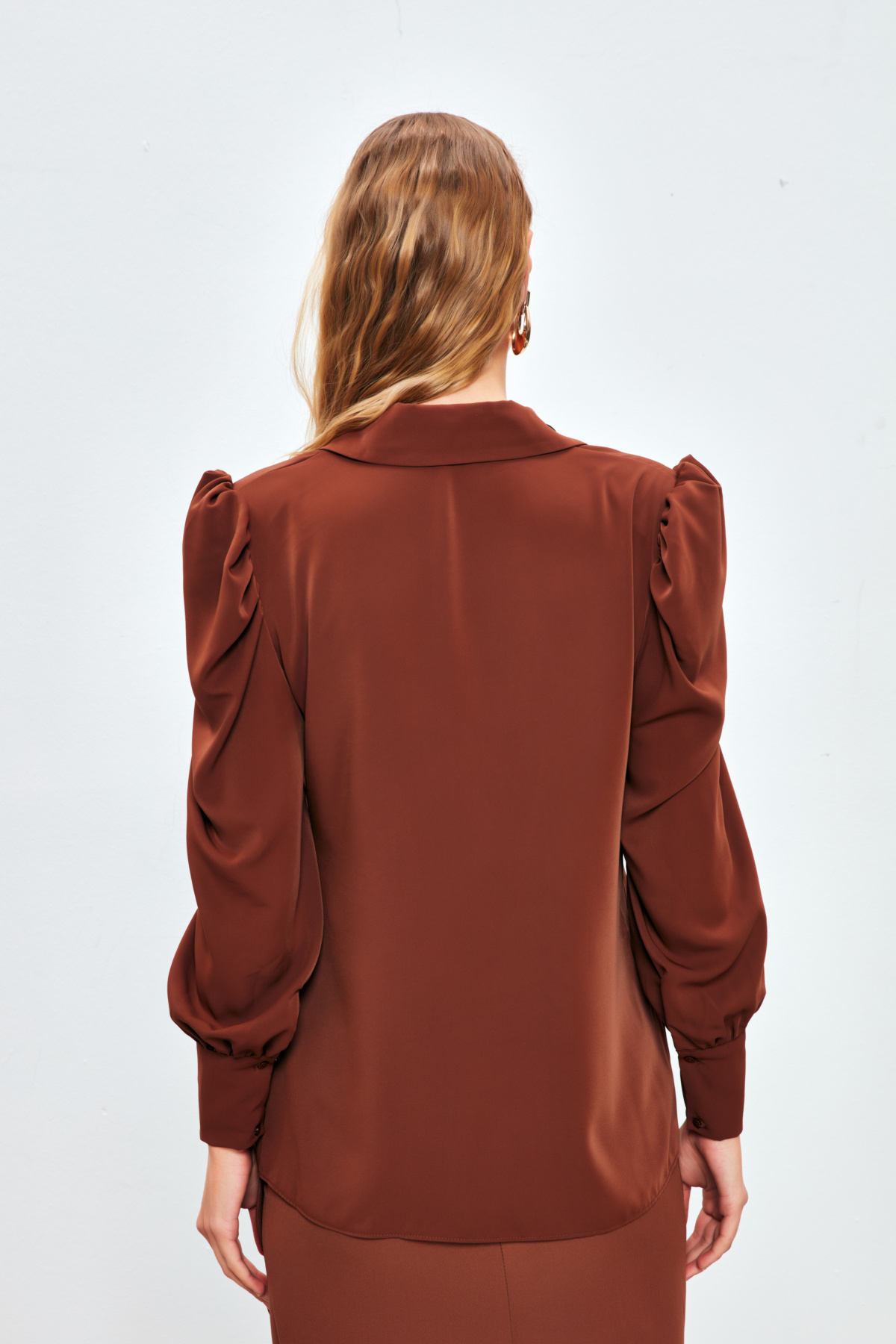 Vatkalı Klasik Gömlek - KAHVE