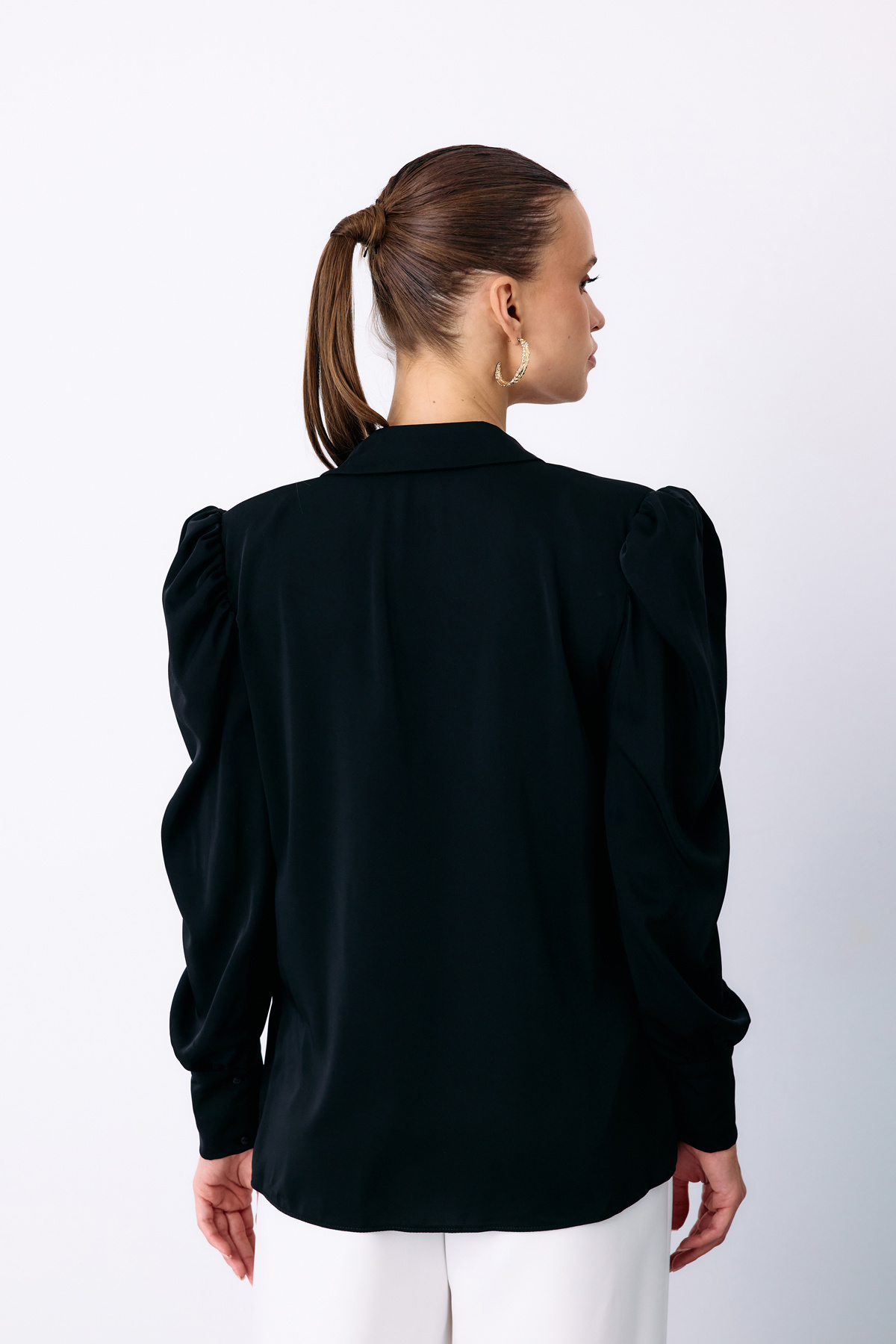 Vatkalı Klasik Gömlek - SİYAH