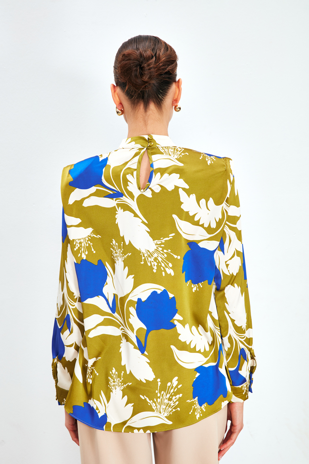 Vatkalı Salaş Bluz - HAKİ