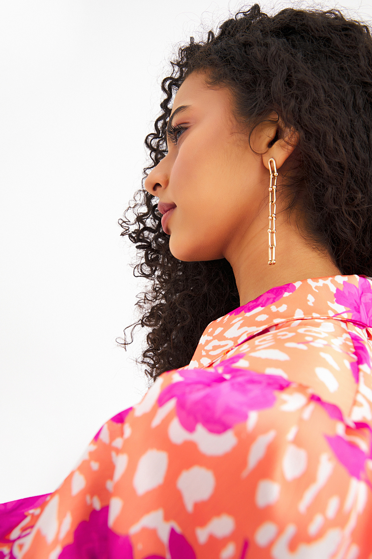 Vatkalı salaş gömlek - ORANJ