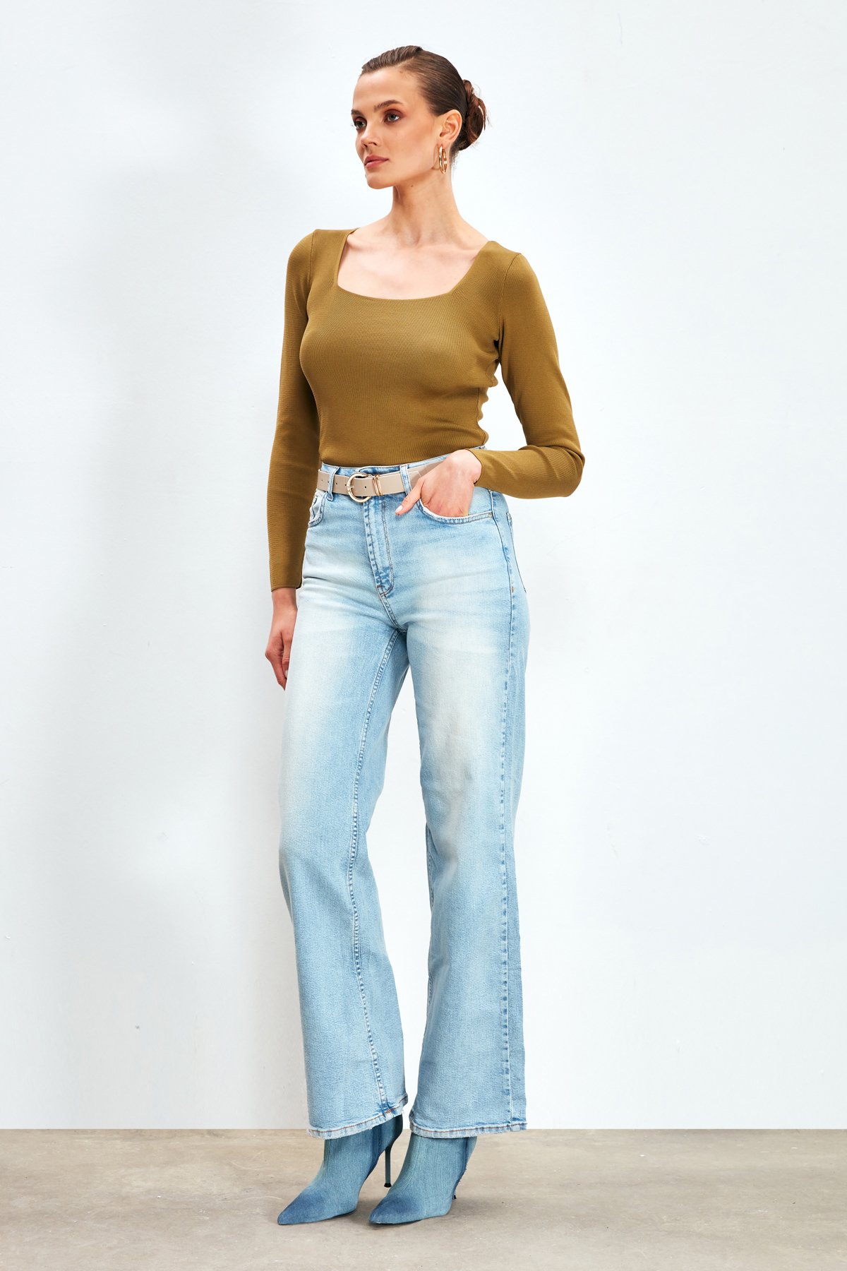 Wide leg jeans - BLUES