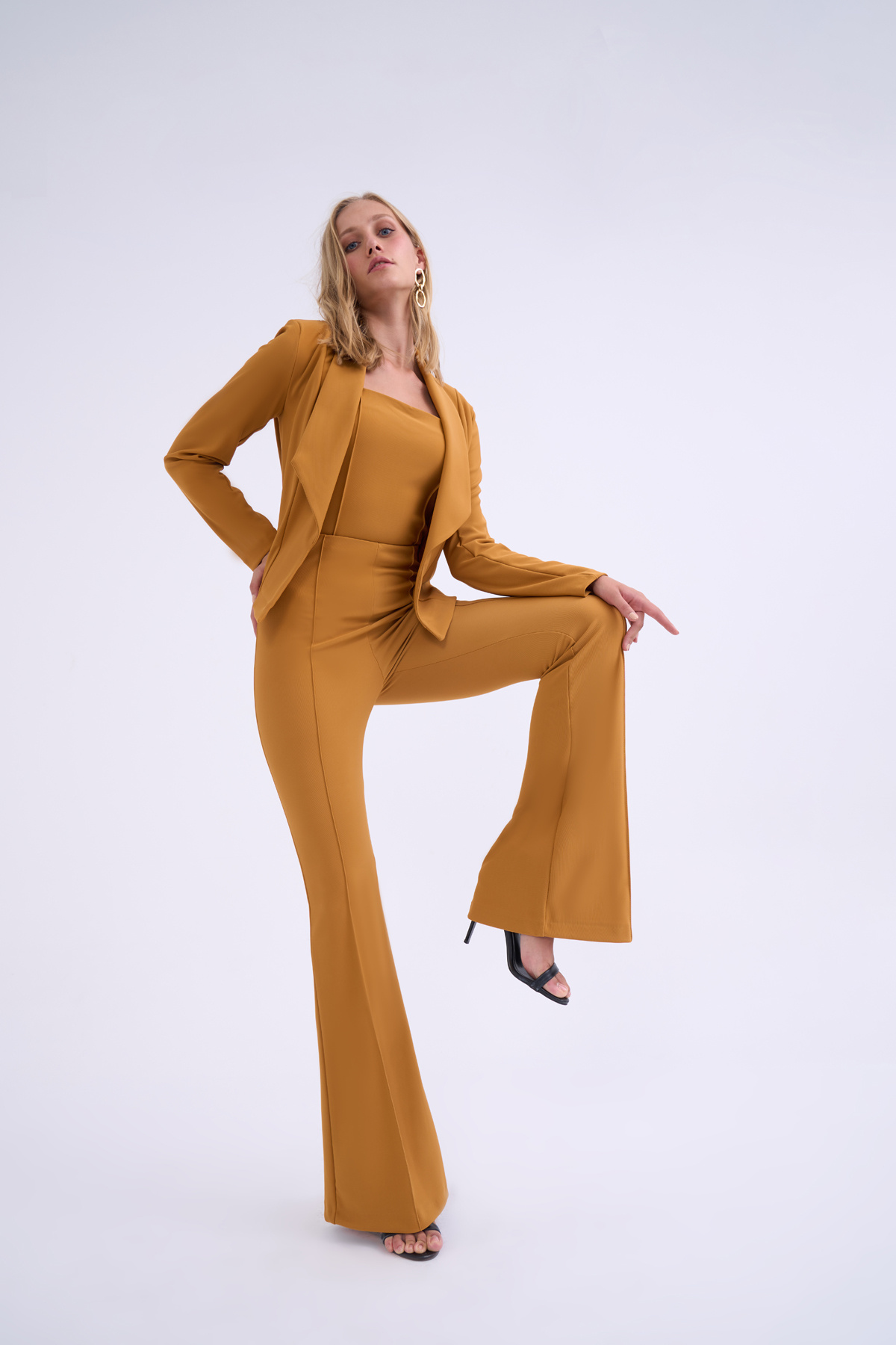 Wide leg  nervür pantolon - HARDAL