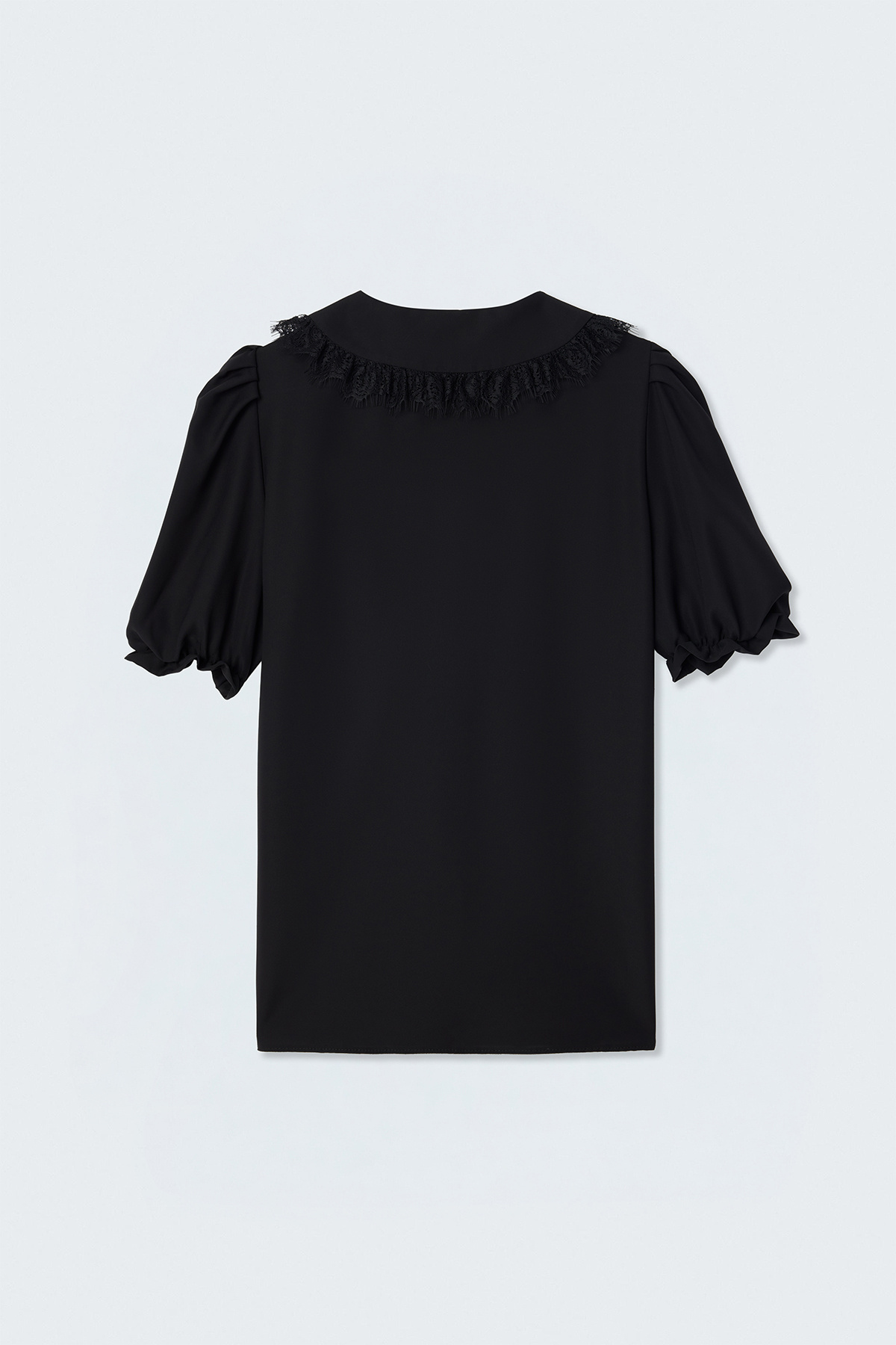 Shirt with Collar Detail - Black