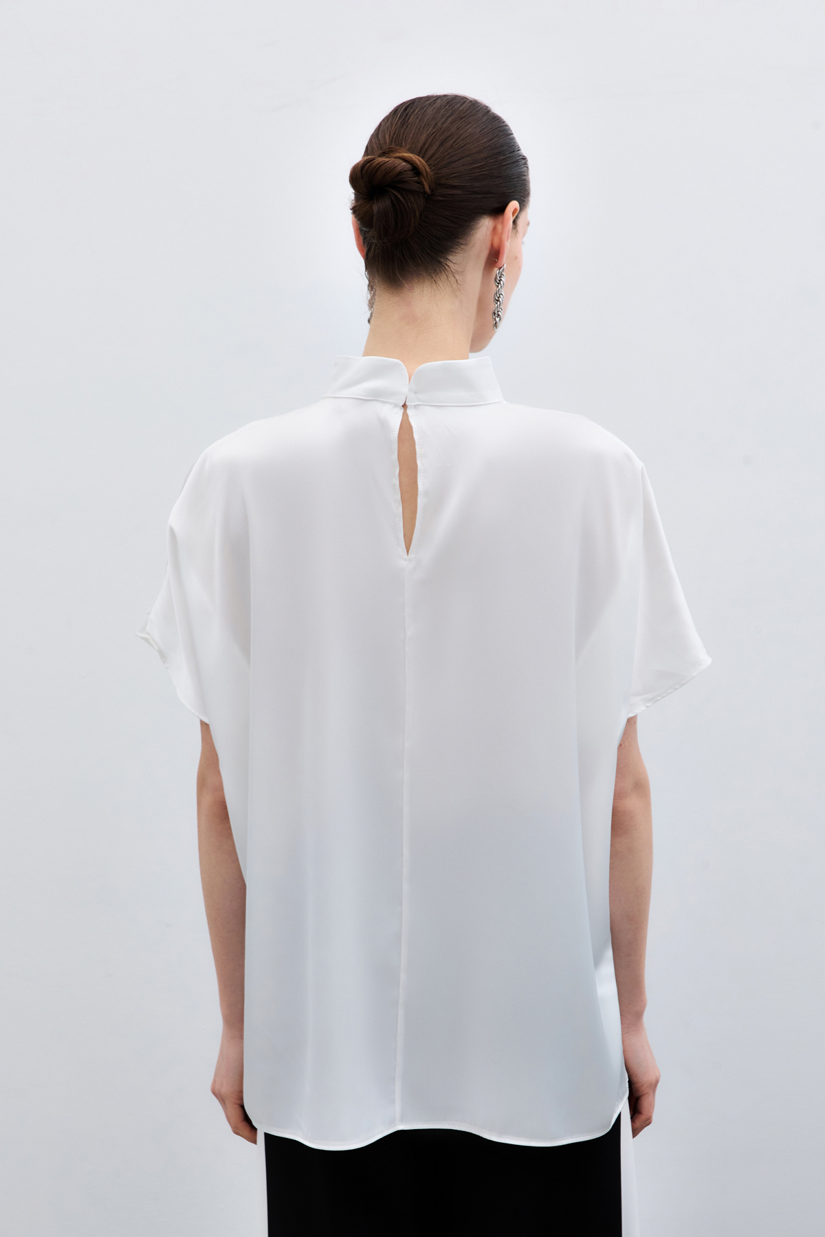 Yarasa Kol  Salaş Bluz - Ekru