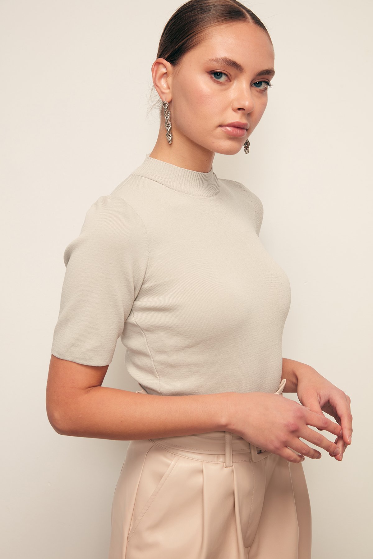 Yarım Balıkçı Triko - GRİ