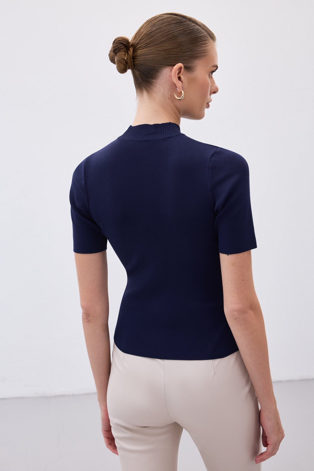 Half Fisherman Knitwear - Blue