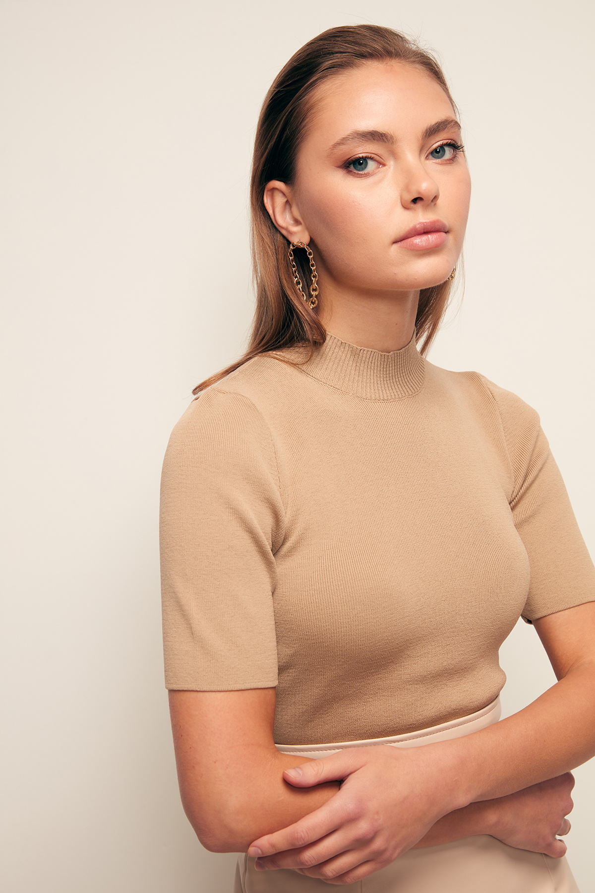 Half Fisherman Knitwear - MINK