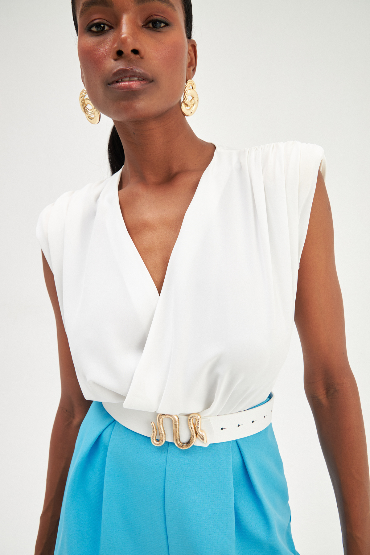 Snake Accessory Belt - WHITES