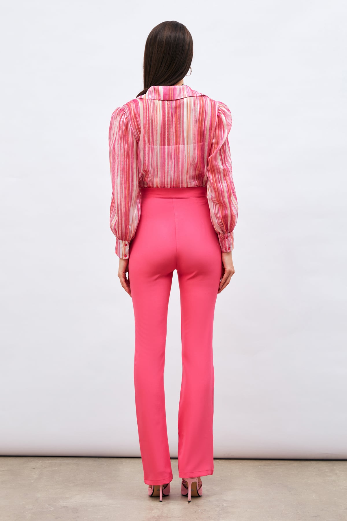 Spanish trousers with slit detail - FuchsIa