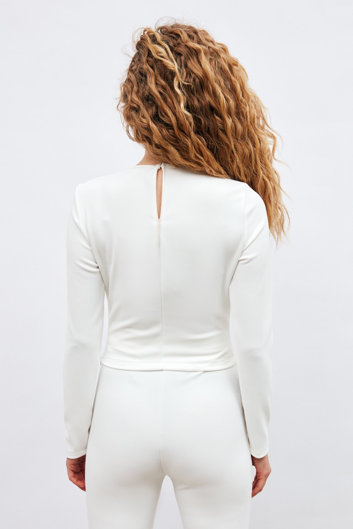 Zincir Detaylı Bluz - EKRU