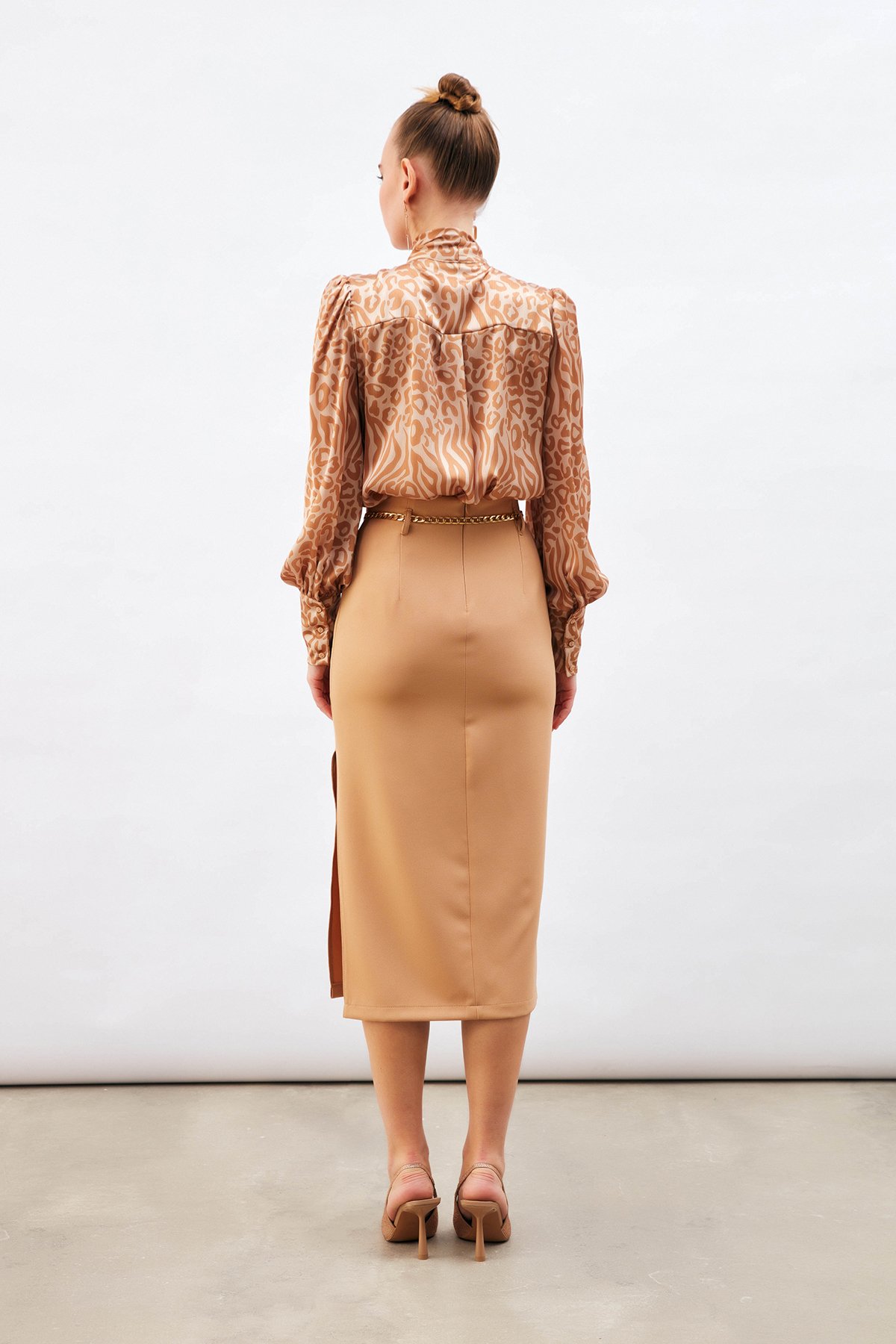 Zincir kemerli kalem etek - CAMEL