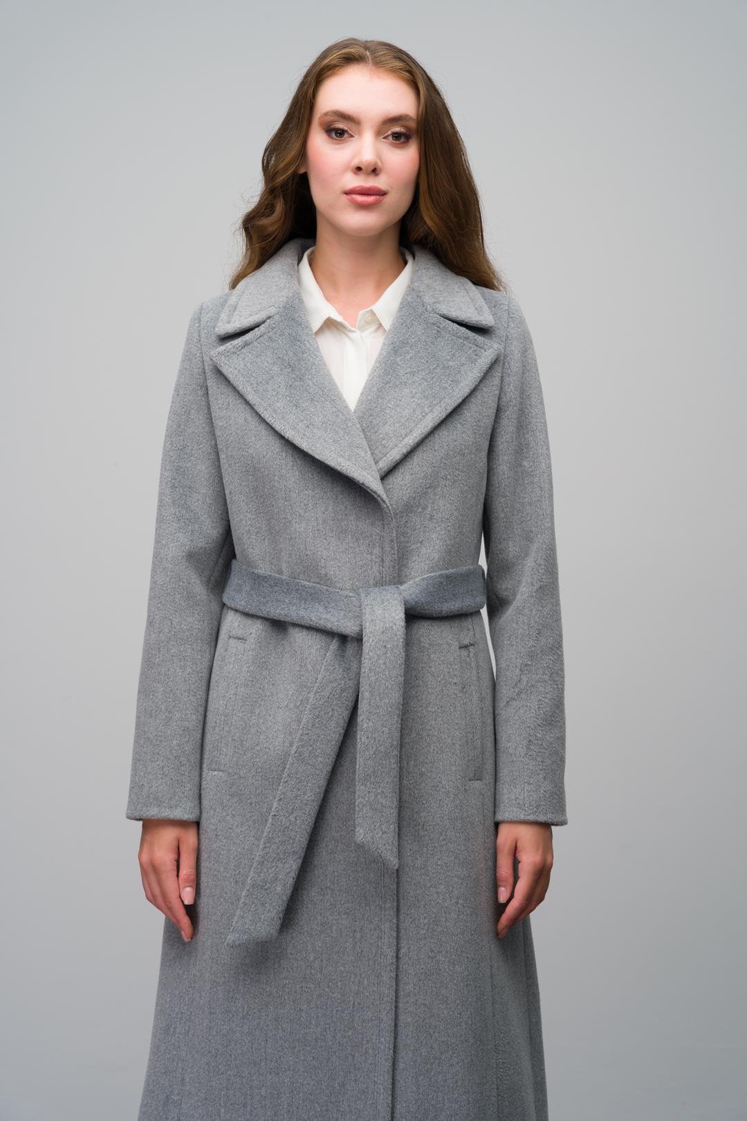 Snap-Front Waist-Tied Exclusive Coat A.GRI 3057
