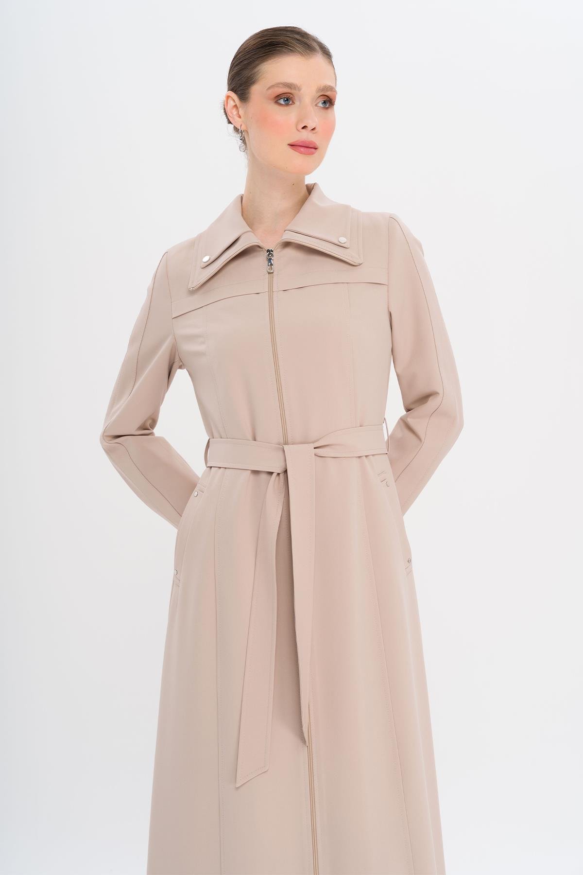 معطف علوي مبطن بسحاب معدني يفعل 6722