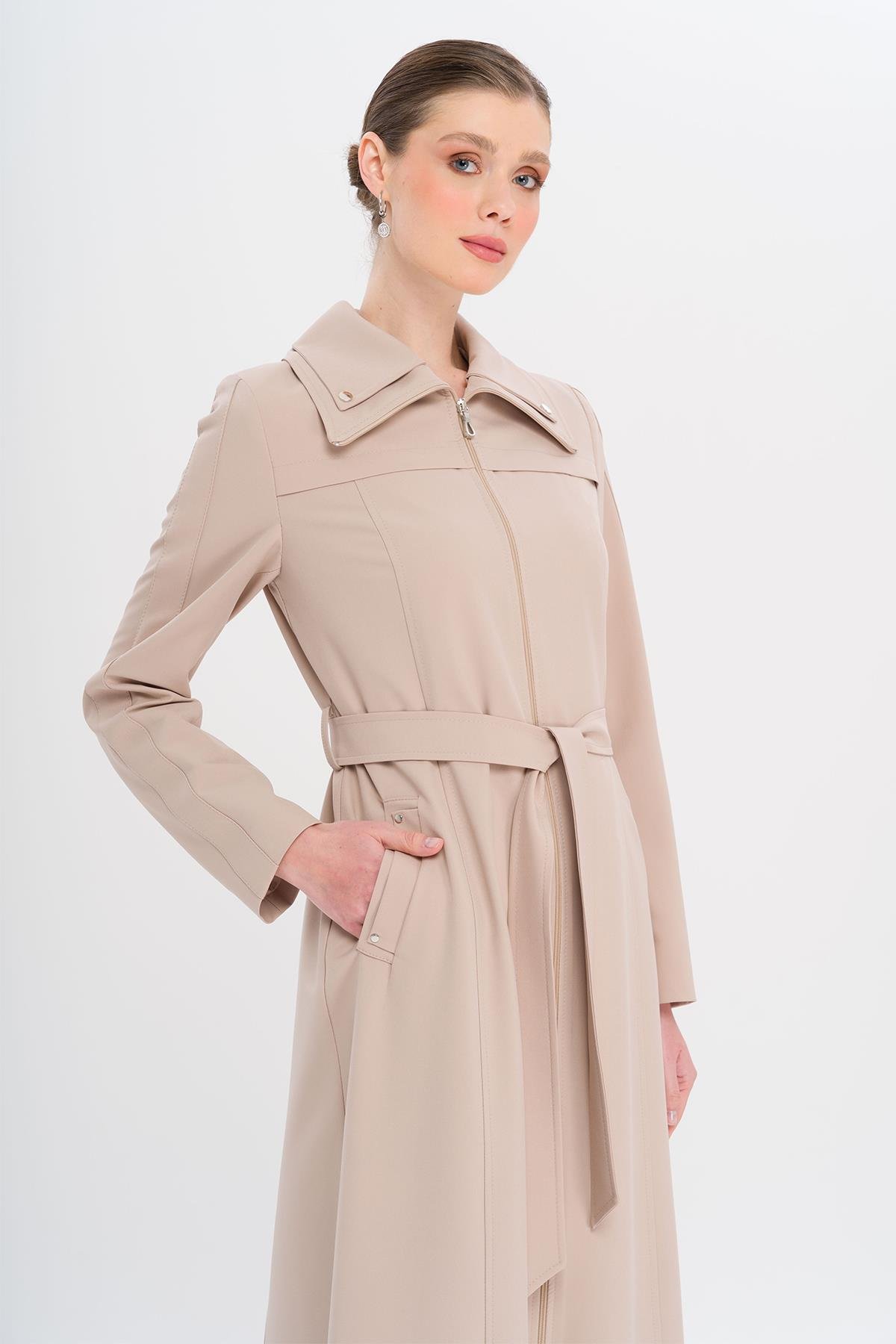 معطف علوي مبطن بسحاب معدني يفعل 6722