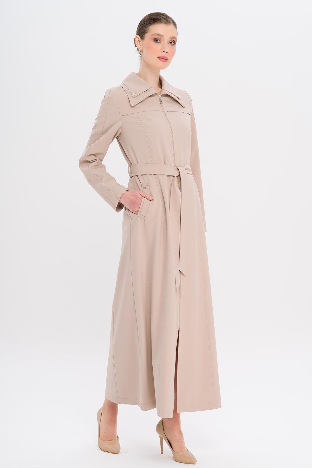 معطف علوي مبطن بسحاب معدني يفعل 6722