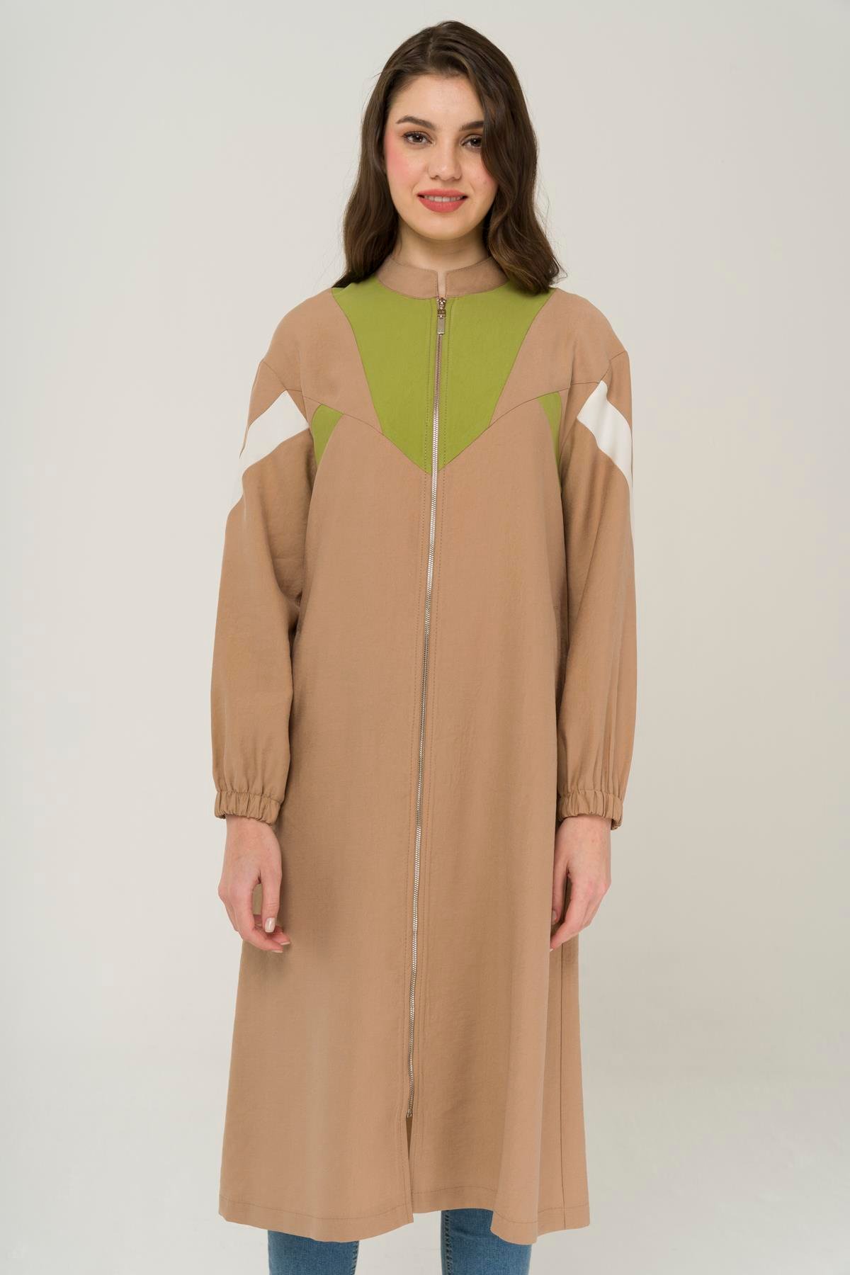 معطف غارني المفصل المزود بسحاب غير مبطن فيزون 6471