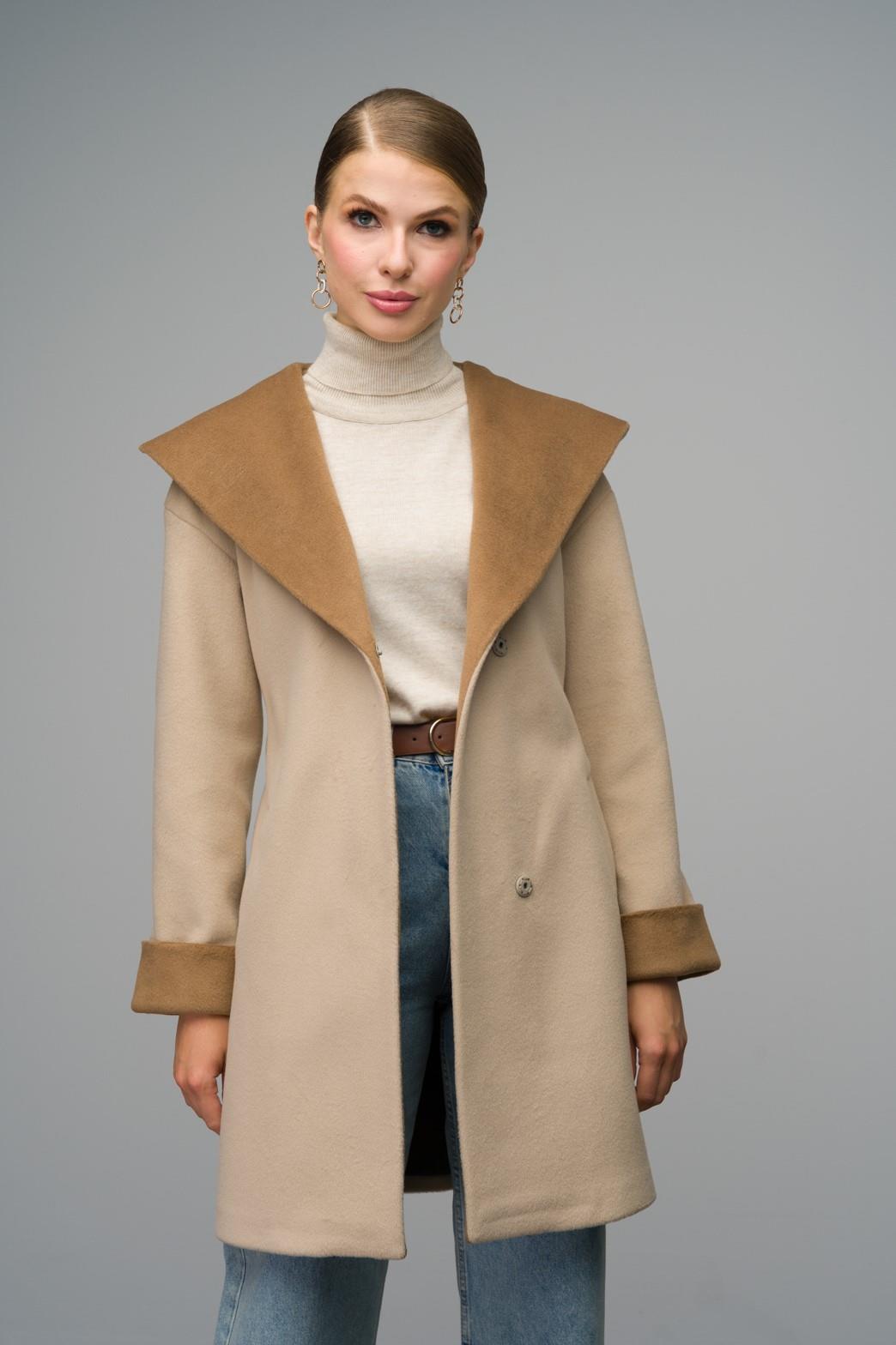 Kapüşonlu Garni Detaylı Oversize Kaban BEJ 3069